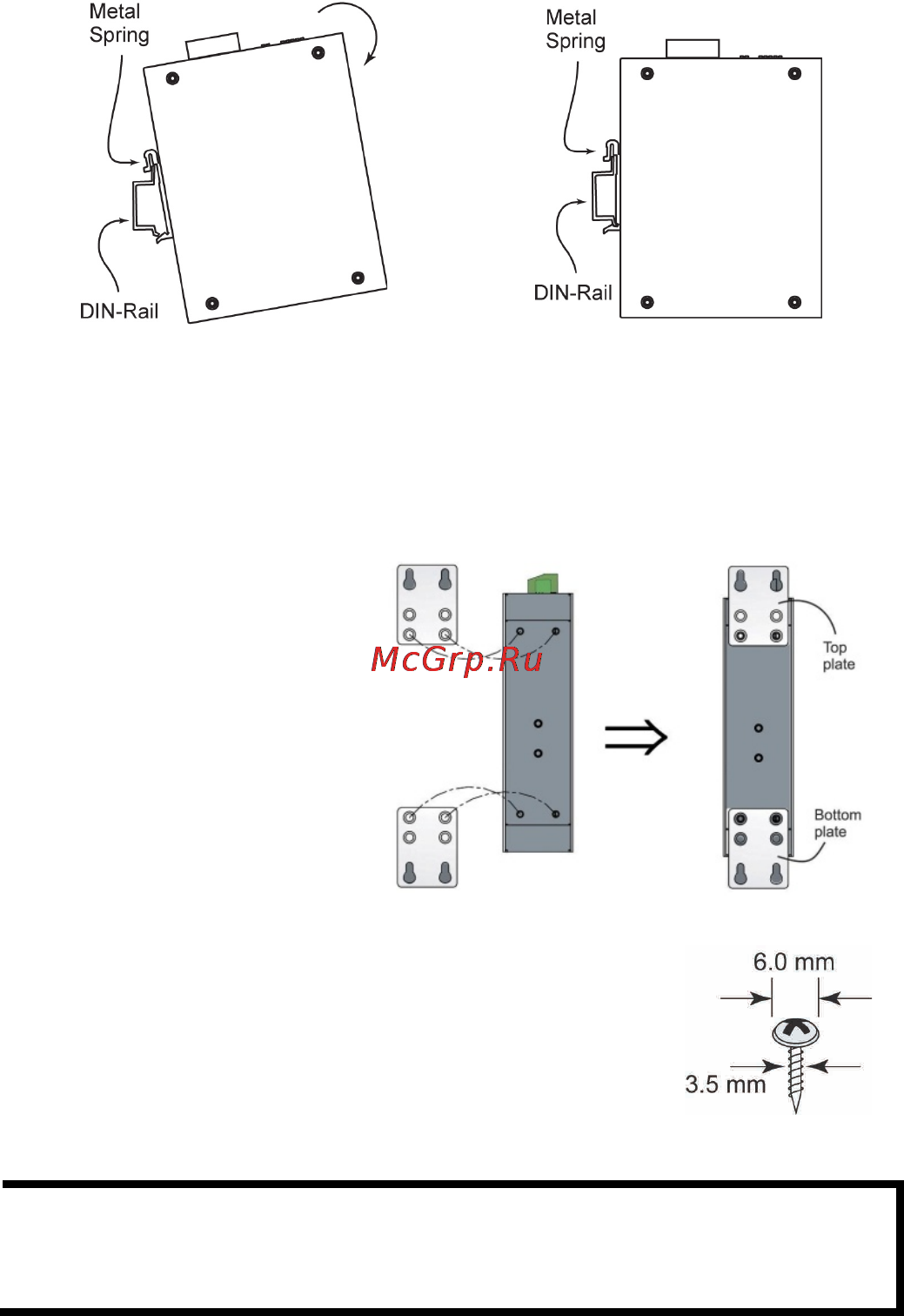 Moxa EDS-G205-T [5/13] Din rail mounting