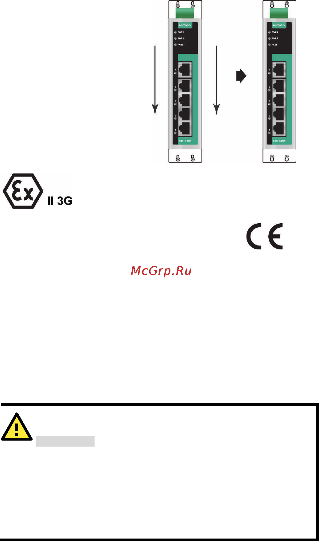 Moxa EDS-G205-T [6/13] Atex information