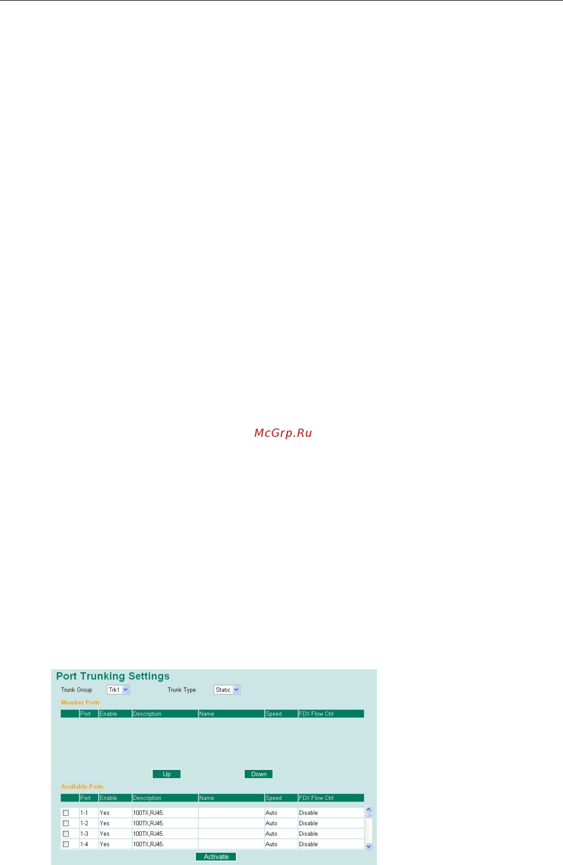 Moxa EDS-405A-EIP-T [31/109] Using port trunking