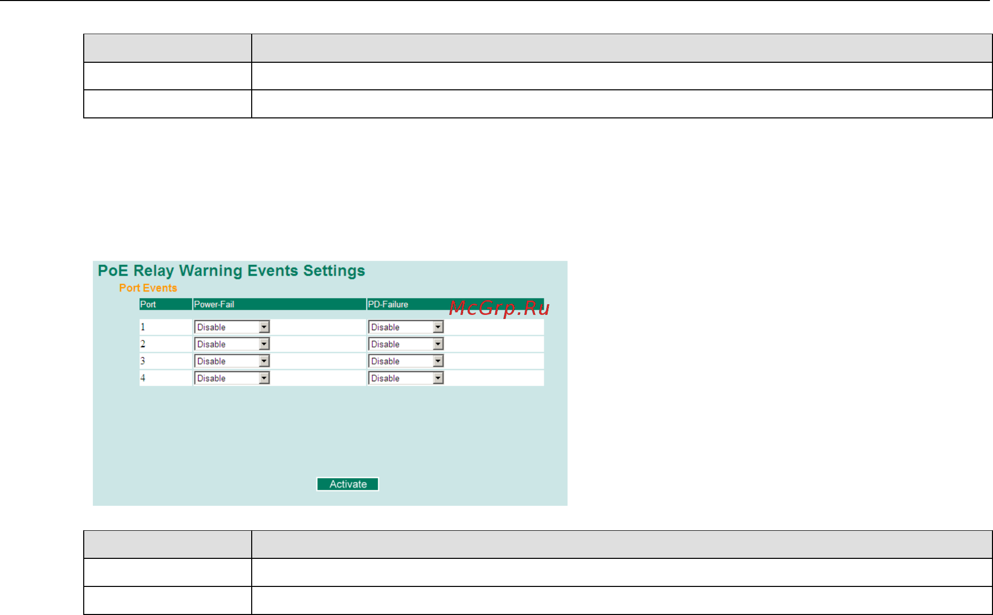Moxa EDS-408A-1M2S-SC-T [39/109] Poe relay warning events settings