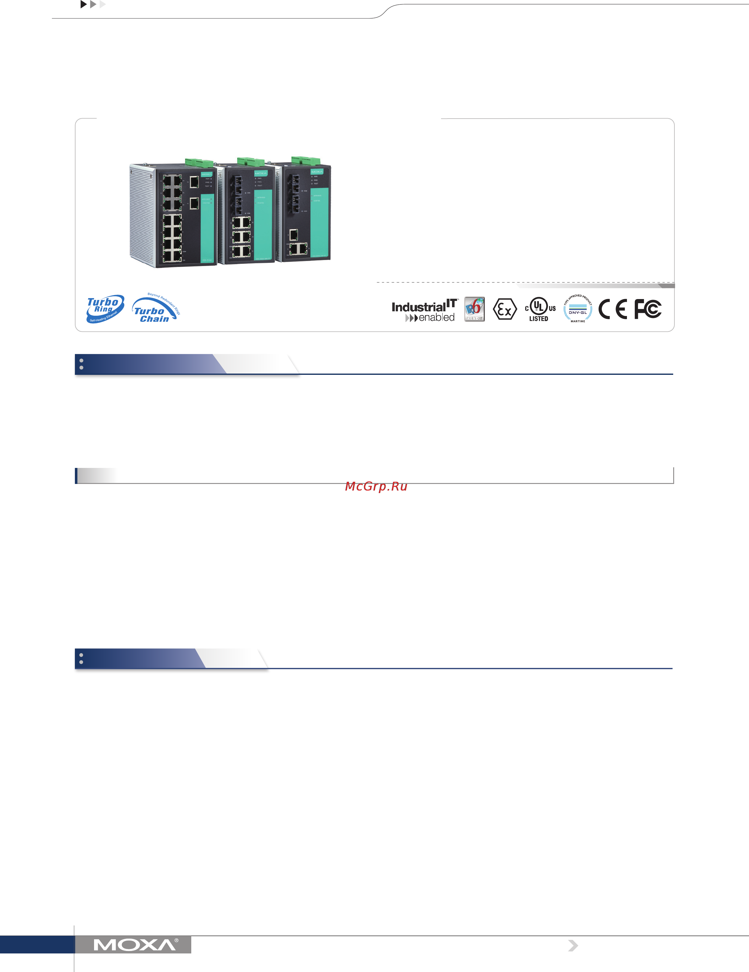 Moxa EDS-508A-MM-SC Технические характеристики онлайн