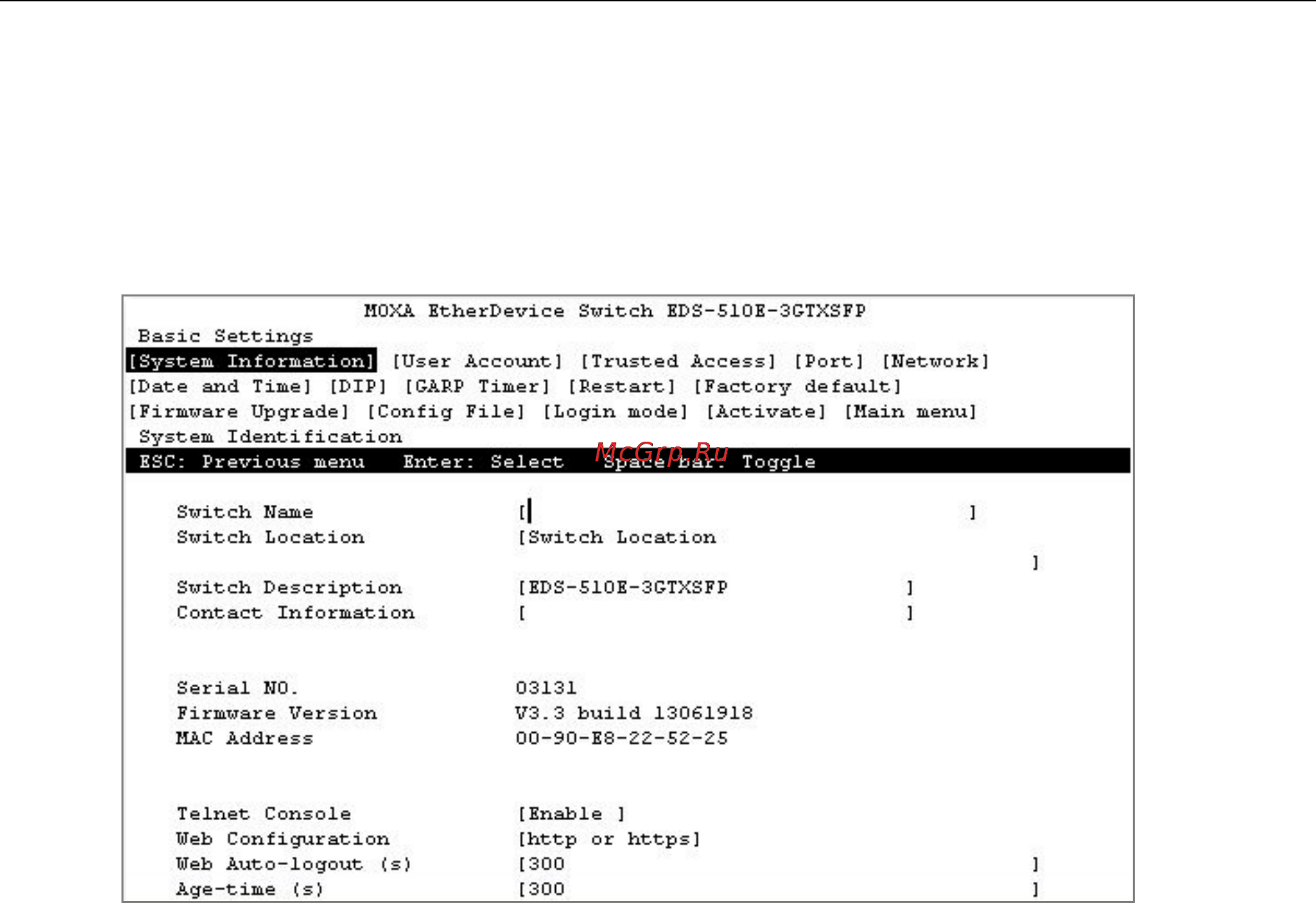 Moxa EDS-510E-3GTXSFP-T [13/105] Disabling telnet and browser access