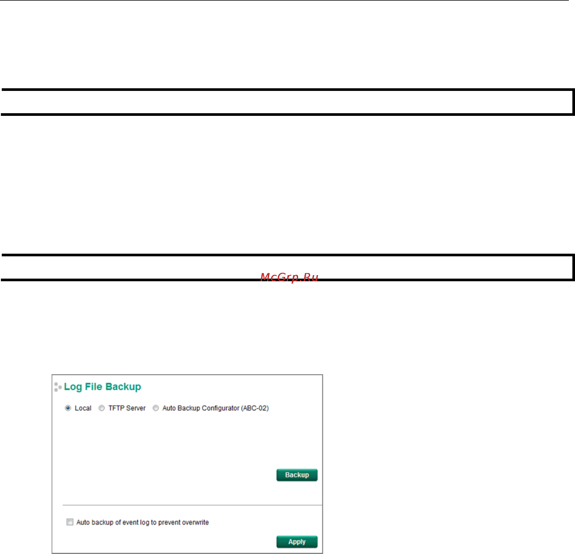 Moxa EDS-518E-4GTXSFP-T [38/116] Log file backup