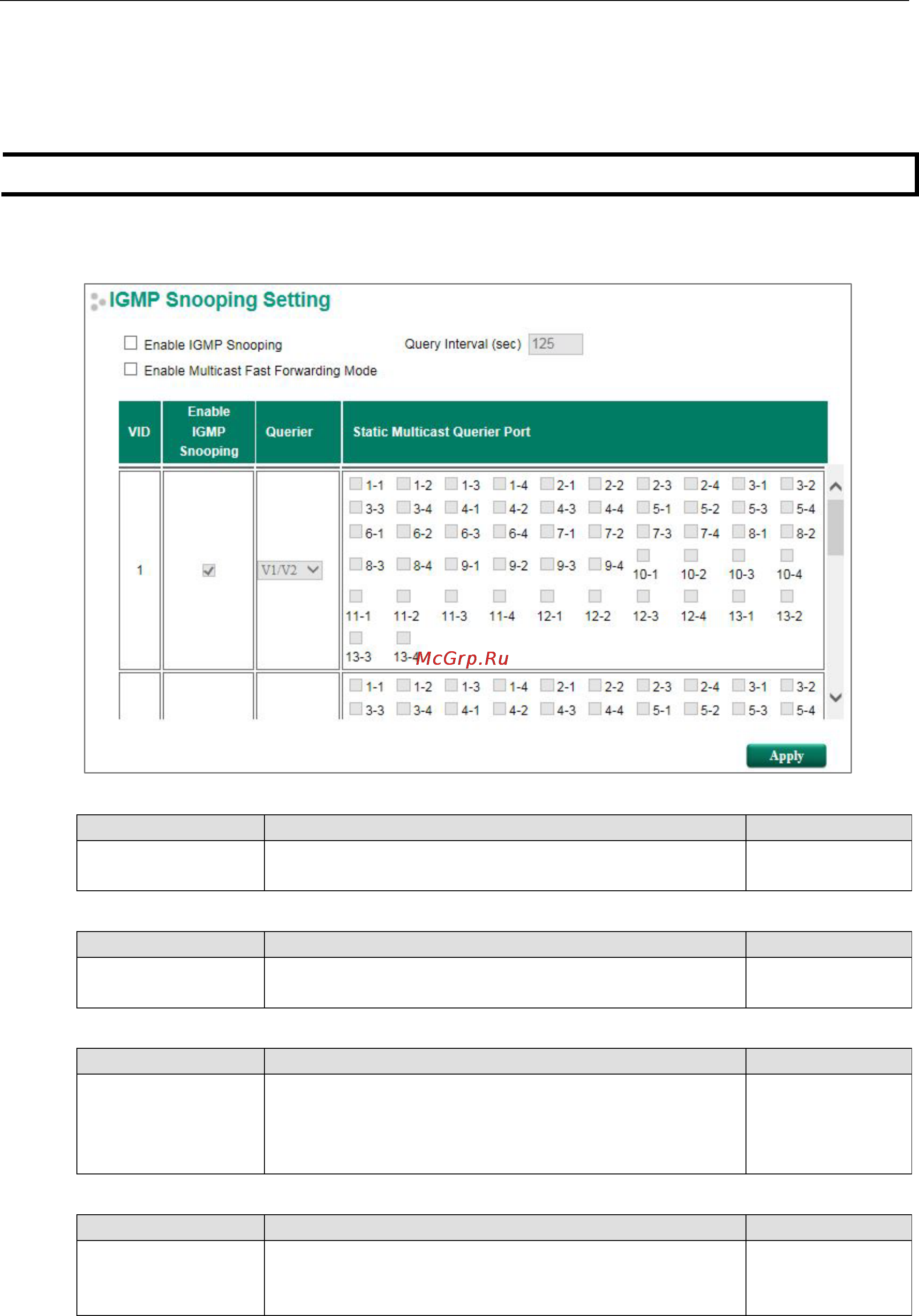 Moxa EDS-518E-4GTXSFP-T [65/116] Igmp snooping setting