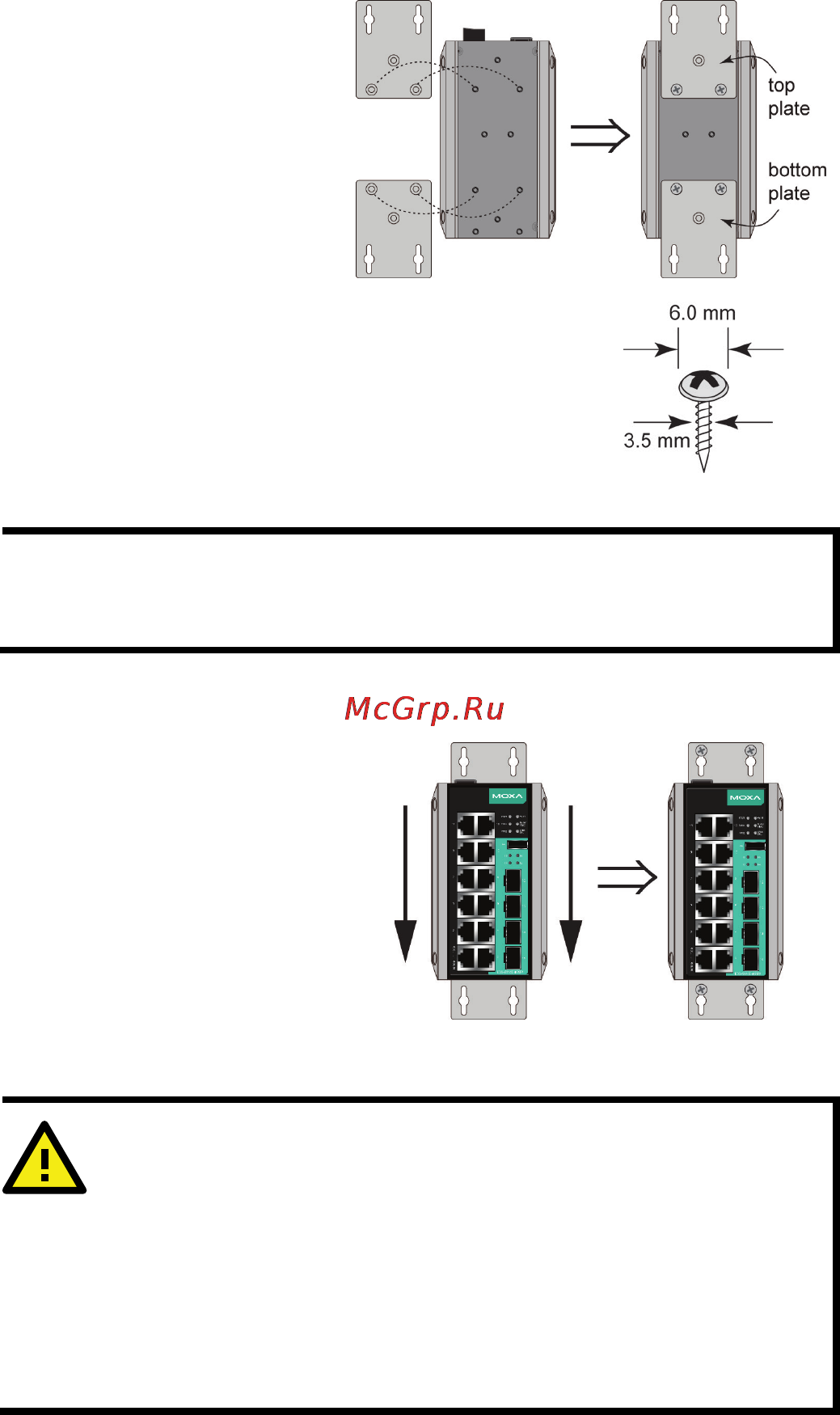 Moxa EDS-G508E [7/16] Warning
