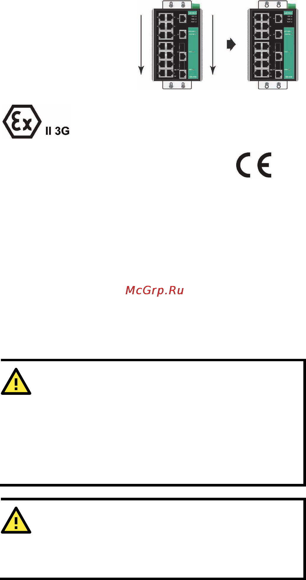 Moxa EDS-518A-SS-SC-T [7/17] Atex information