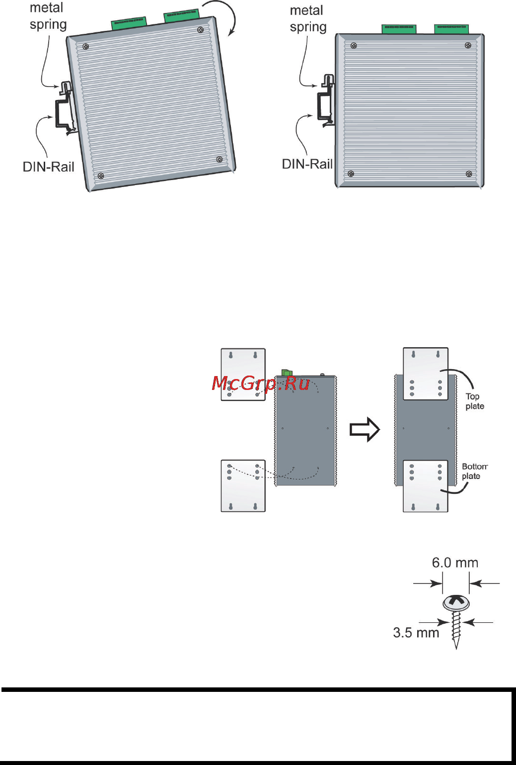Moxa EDS-510A-3SFP-T [5/17] Din rail mounting