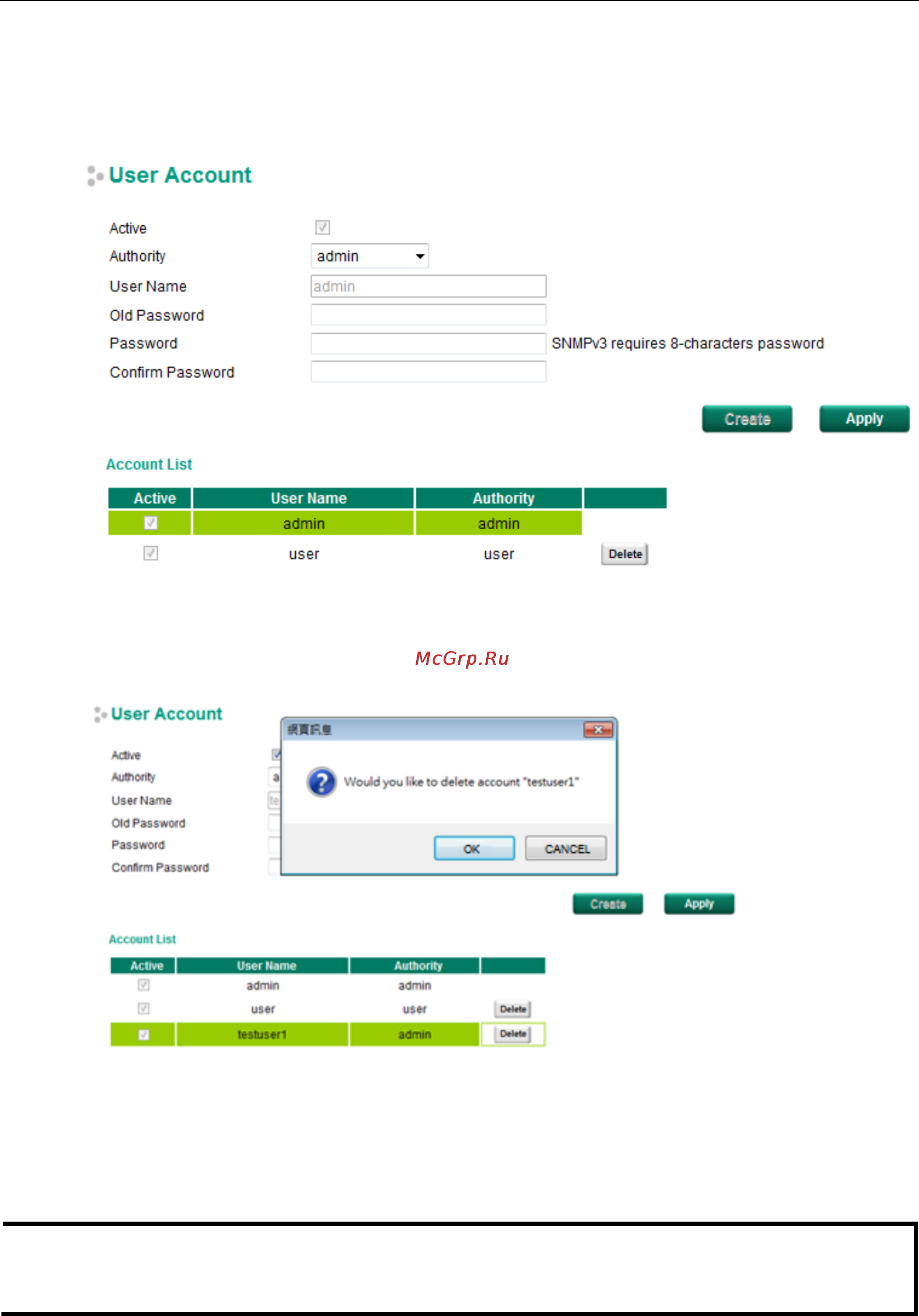Moxa EDR-810-2GSFP-T [22/139] Modify existing account