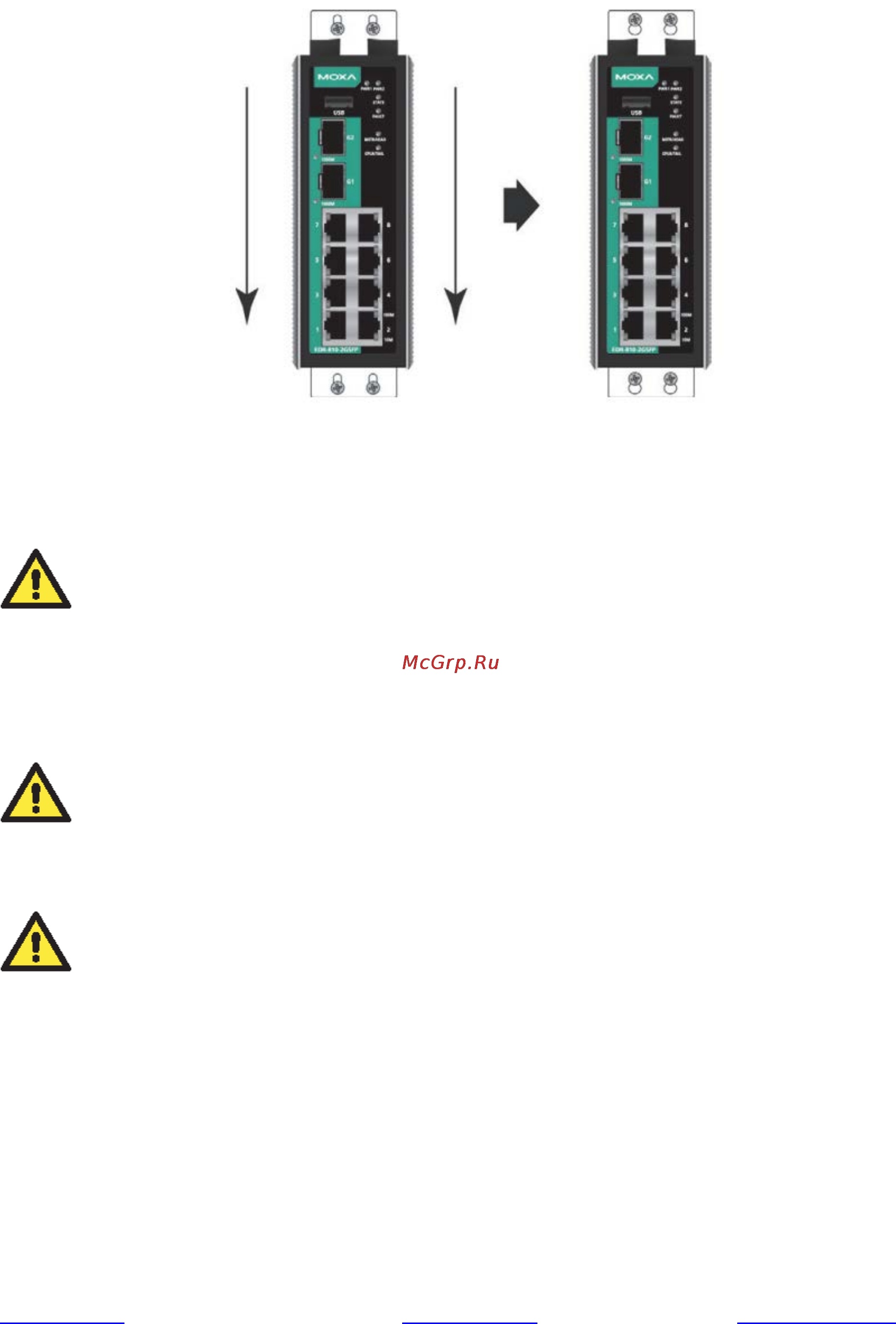 Moxa EDR-810-2GSFP [6/14] Требования к электропроводке