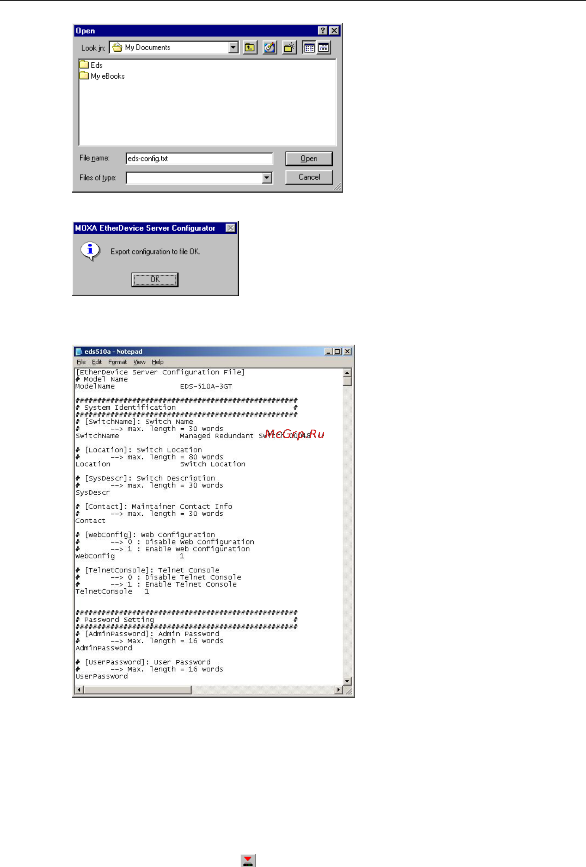 Moxa PT-7528-8MST-16TX-4GSFP-WV-WV [112/116] Import configuration