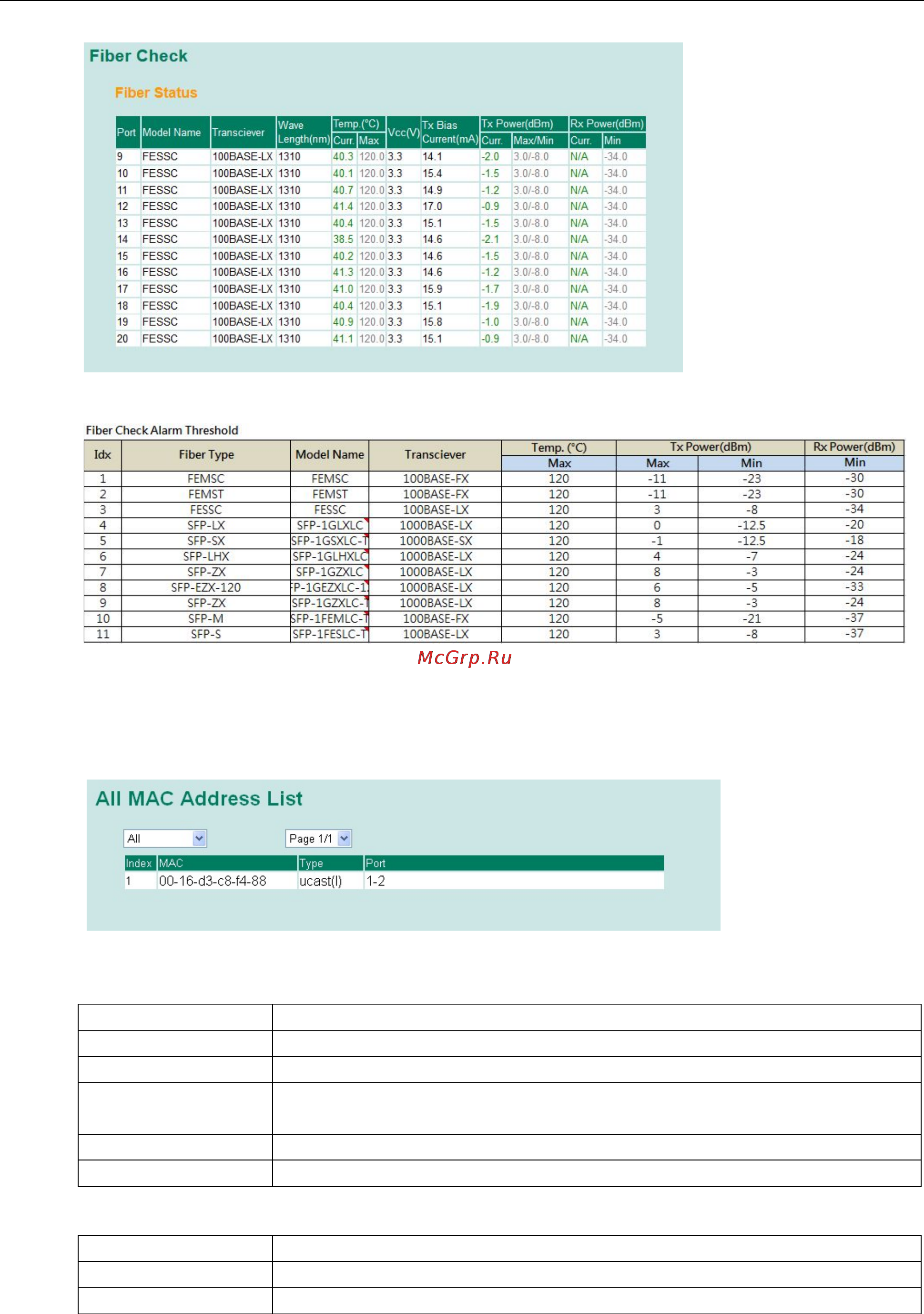Moxa PT-7528-20MST-4TX-4GSFP-WV-WV [98/116] Using the mac address table