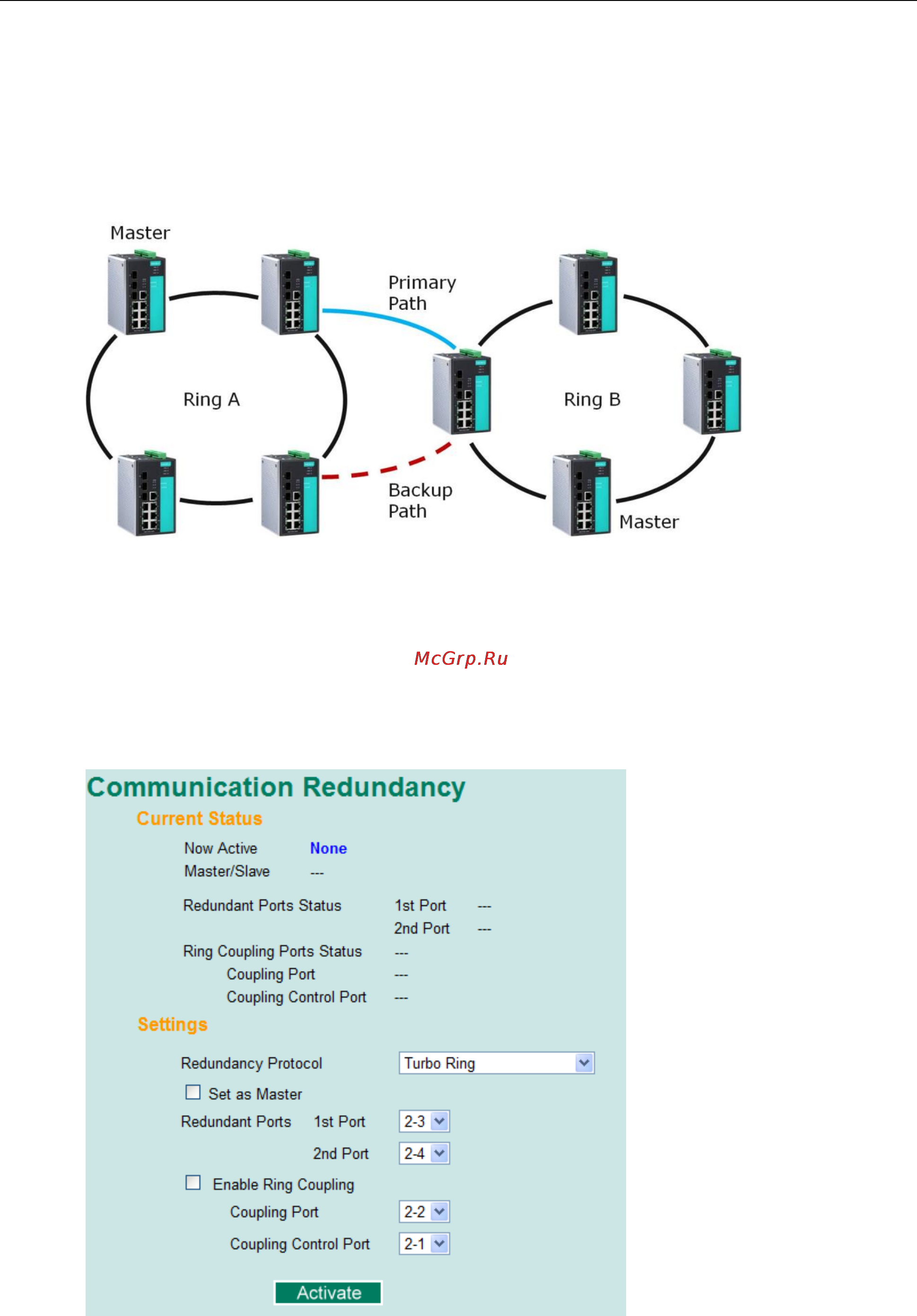 Moxa PM-7200-6MST [12/36] Configuring turbo ring and turbo ring v2