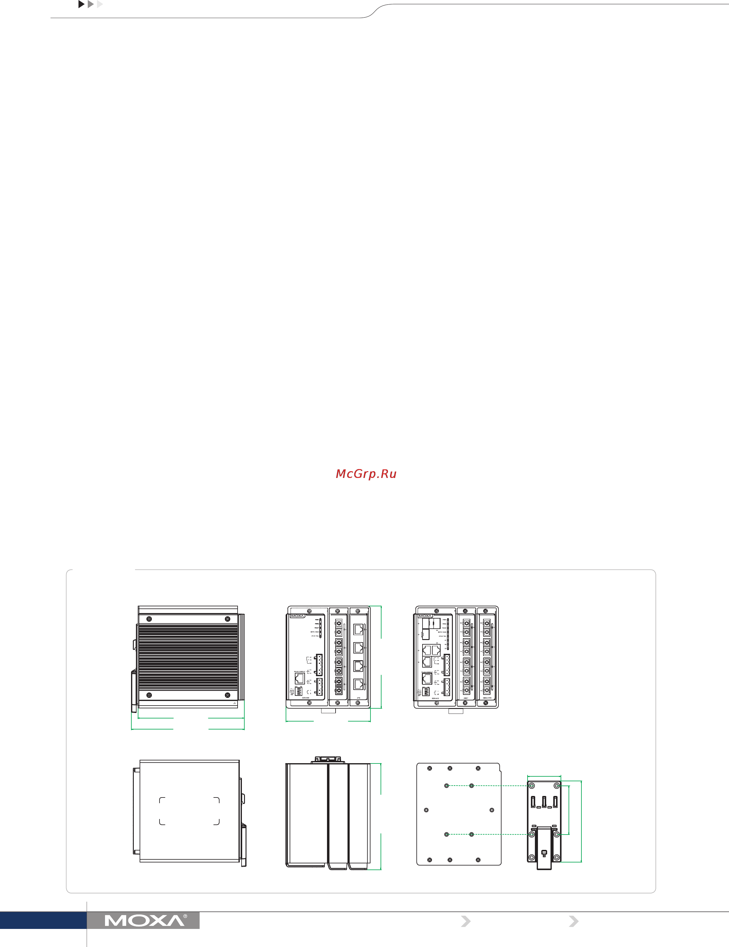 Moxa EDS-608 [2/7] Dimensions