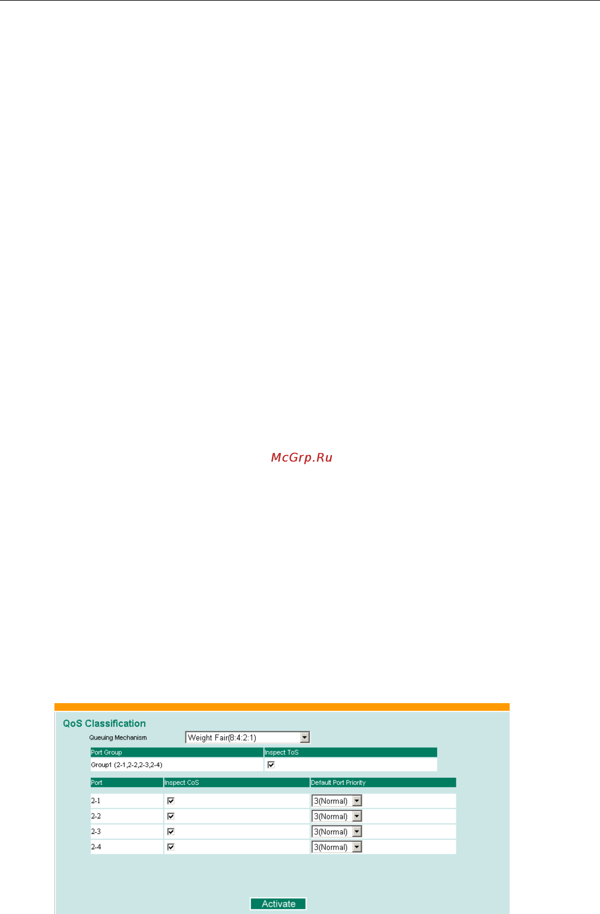 Moxa EDS-82810G [51/113] Configuring traffic prioritization