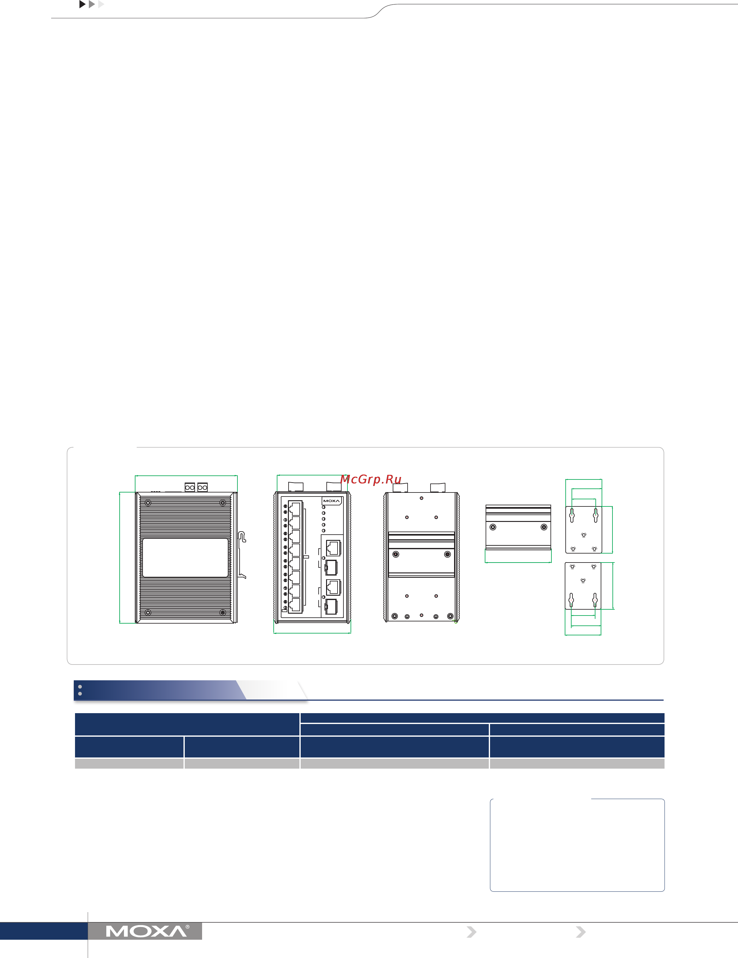 Moxa EDS-P510A-8PoE-2GTXSFP-T . [2/5] Ordering information