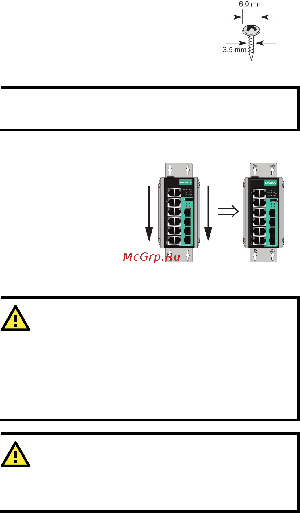 Moxa EDS-G512E-8PoE-4GSFP-T [6/16] Attention