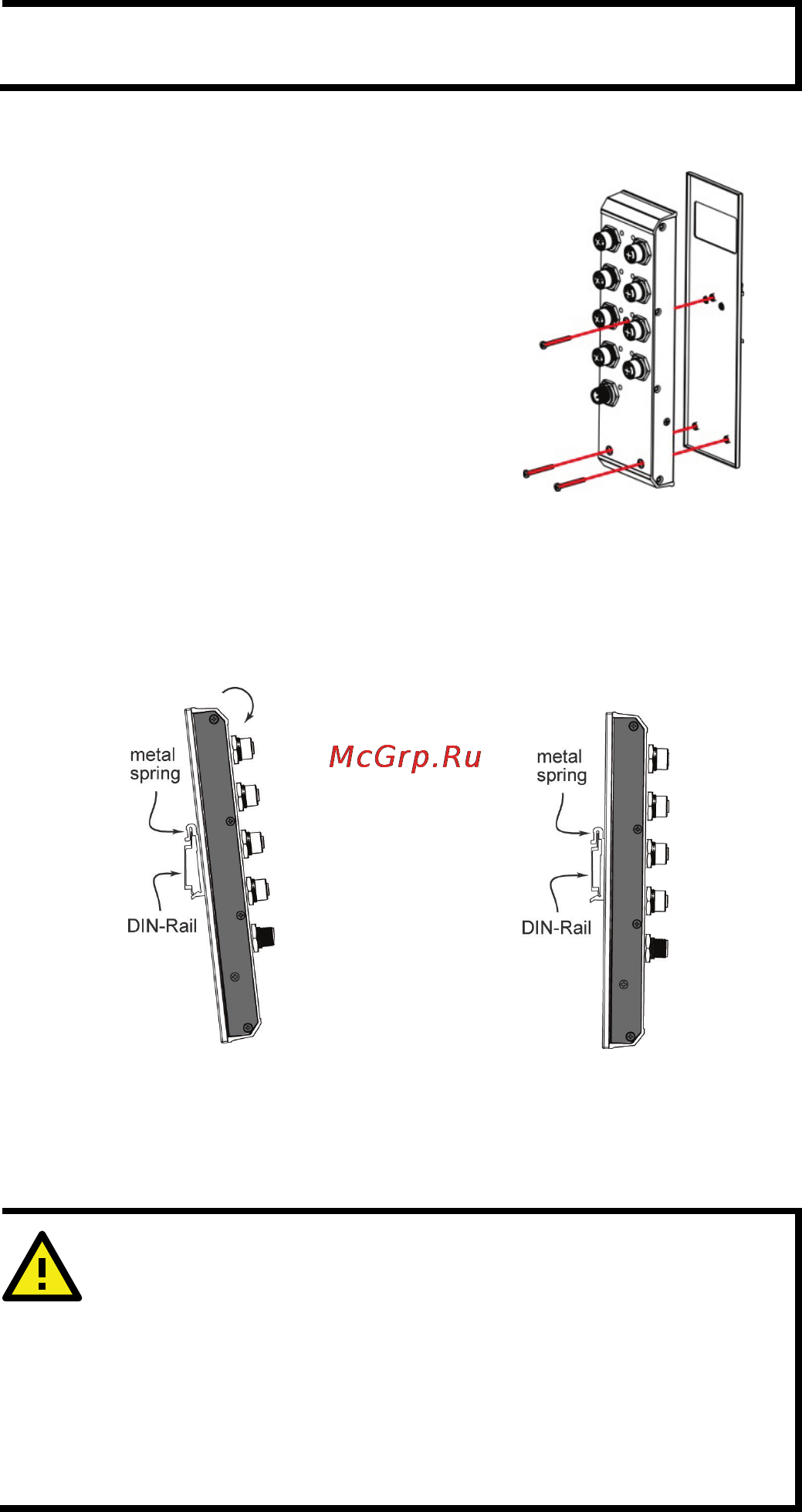Moxa TN-5308-8PoE-48-T [6/12] Warning warning
