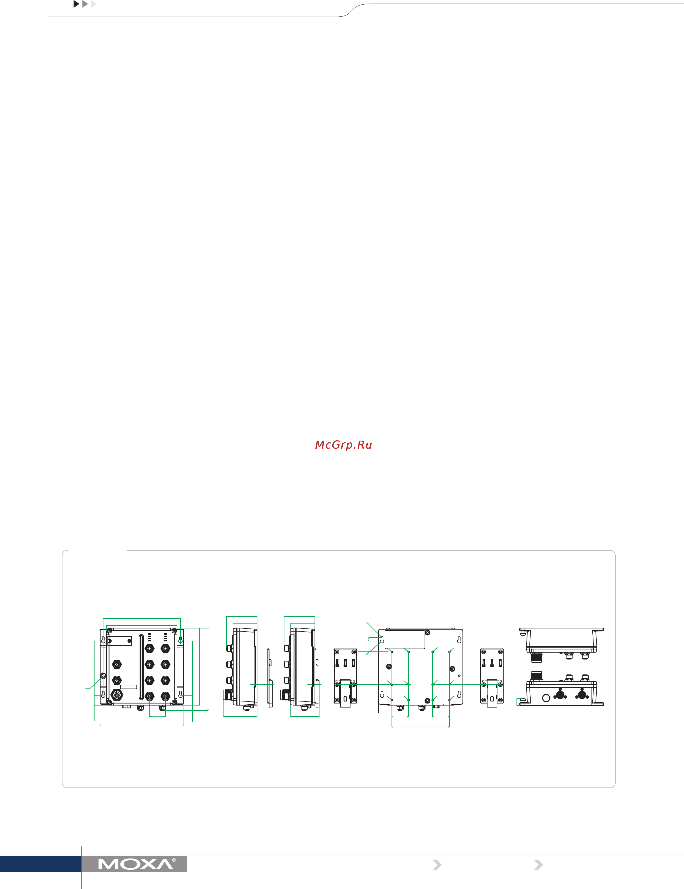 Moxa TN-5510A-2GTXBP-WV-CT-T [2/4] Dimensions