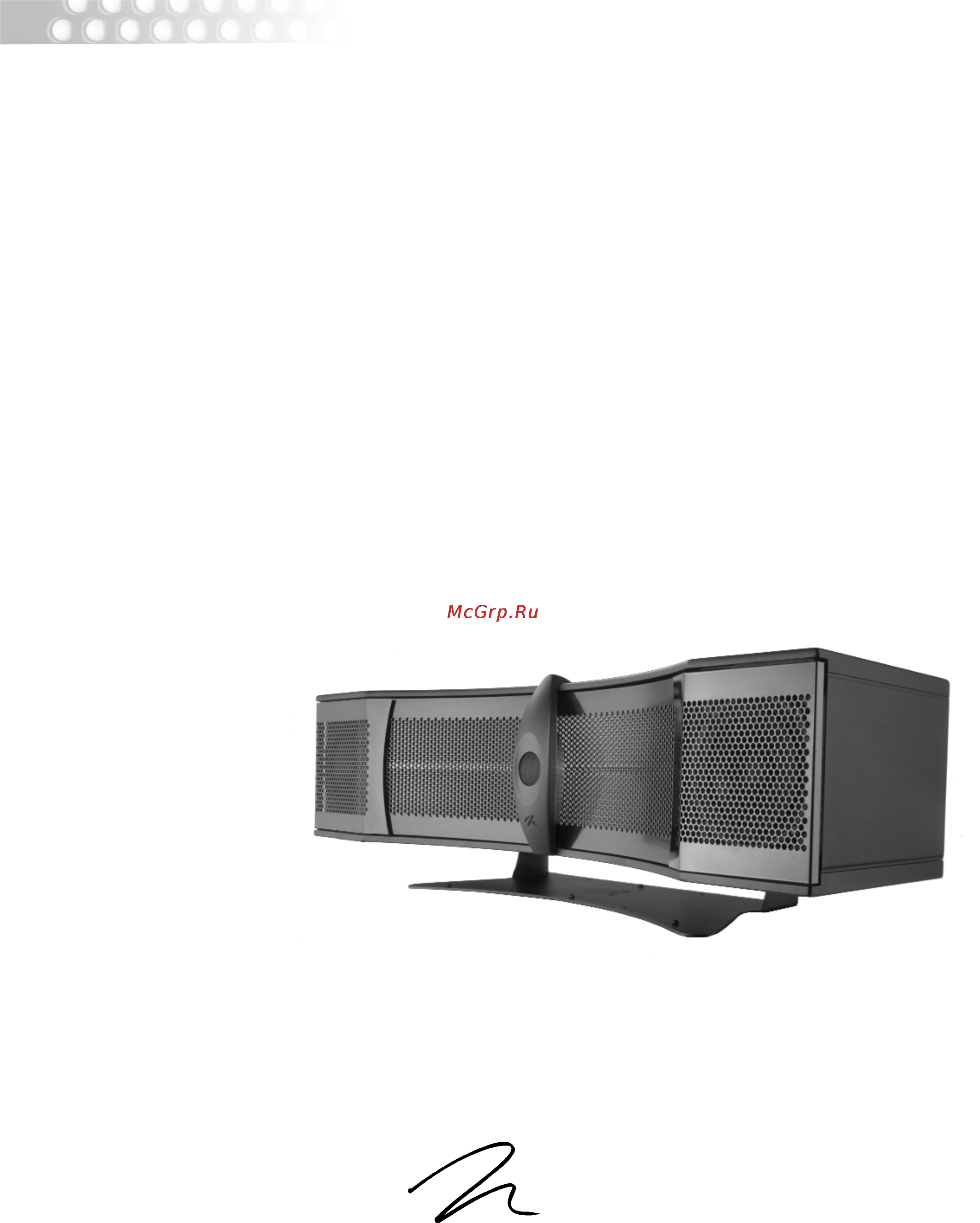 MartinLogan Cinema Руководство пользователя онлайн