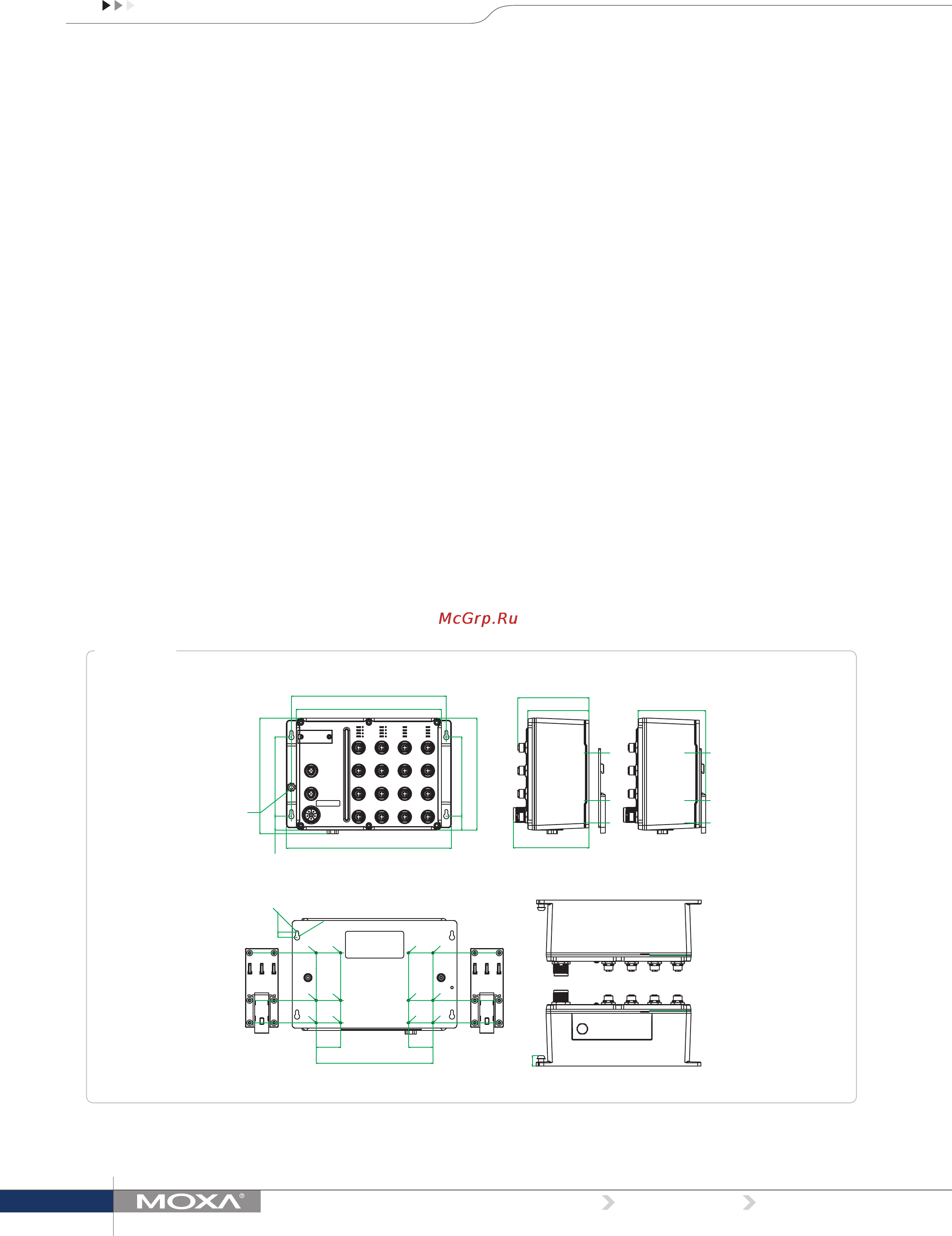 Moxa TN-5816ABP-WV-T [2/4] Dimensions