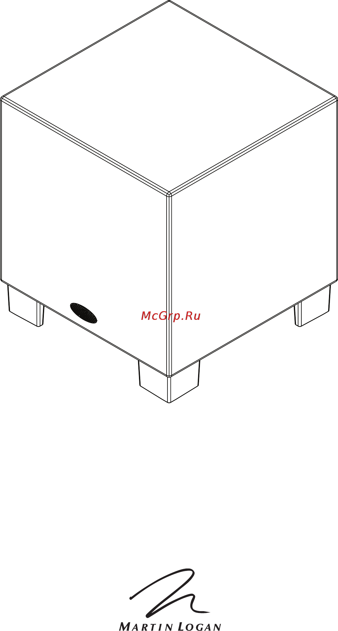 MartinLogan Dynamo 1500X Руководство пользователя онлайн