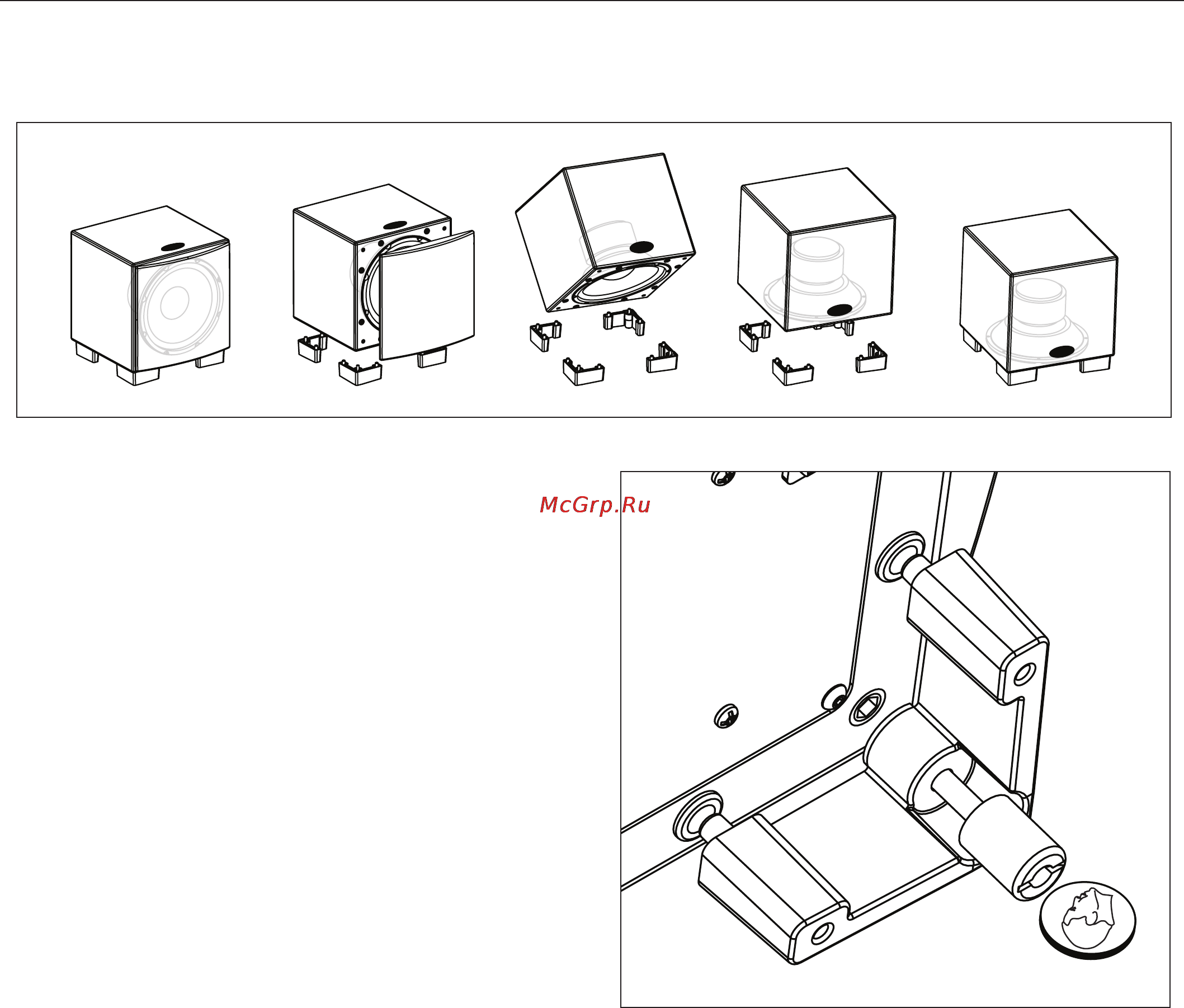 MartinLogan Dynamo 700w [12/40] Changing woofer orientation