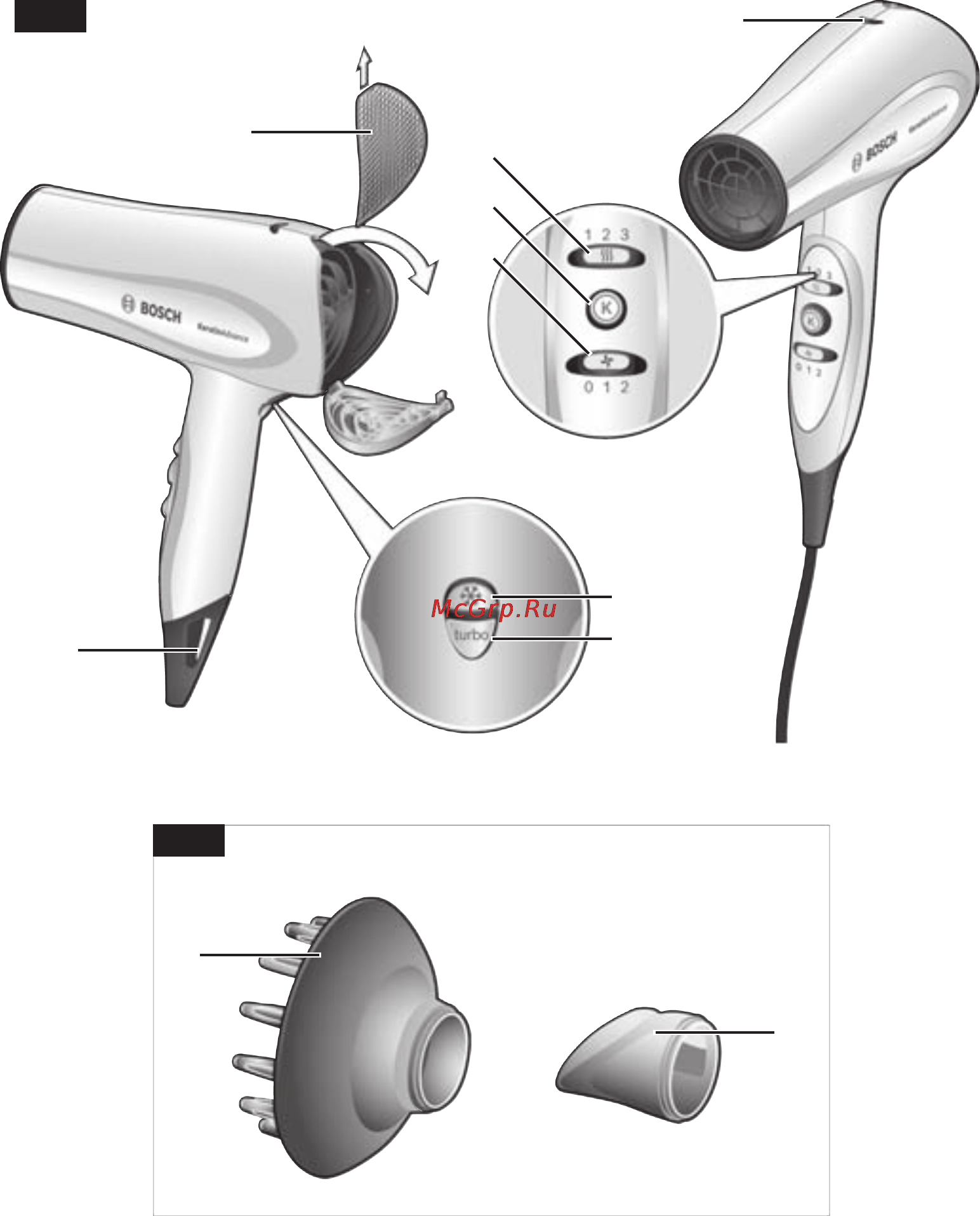 Bosch PHD5987 Keratin Advance Инструкция по эксплуатации онлайн [3/112] 169965