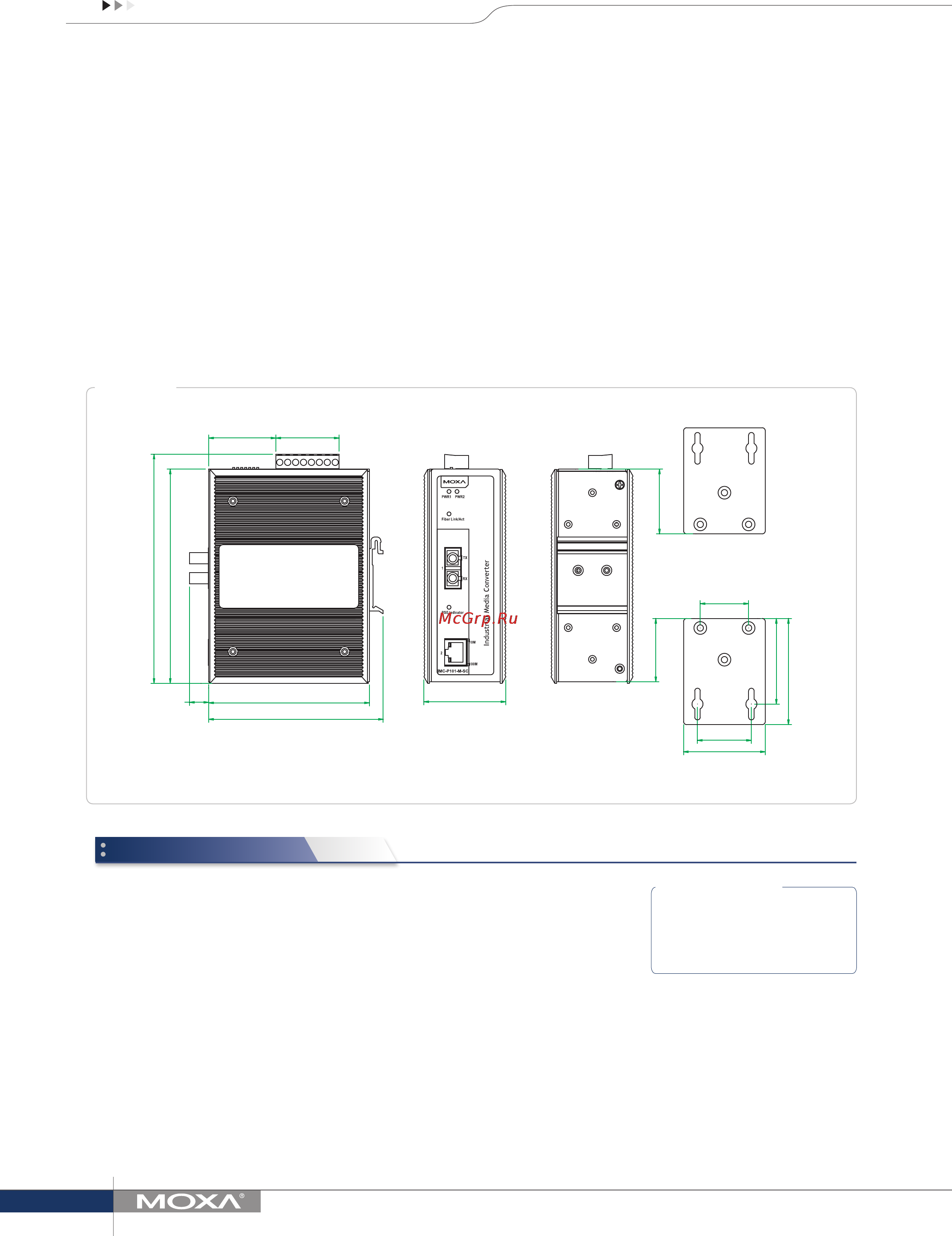 Moxa IMC-P101-M-ST-T [2/2] Ordering information