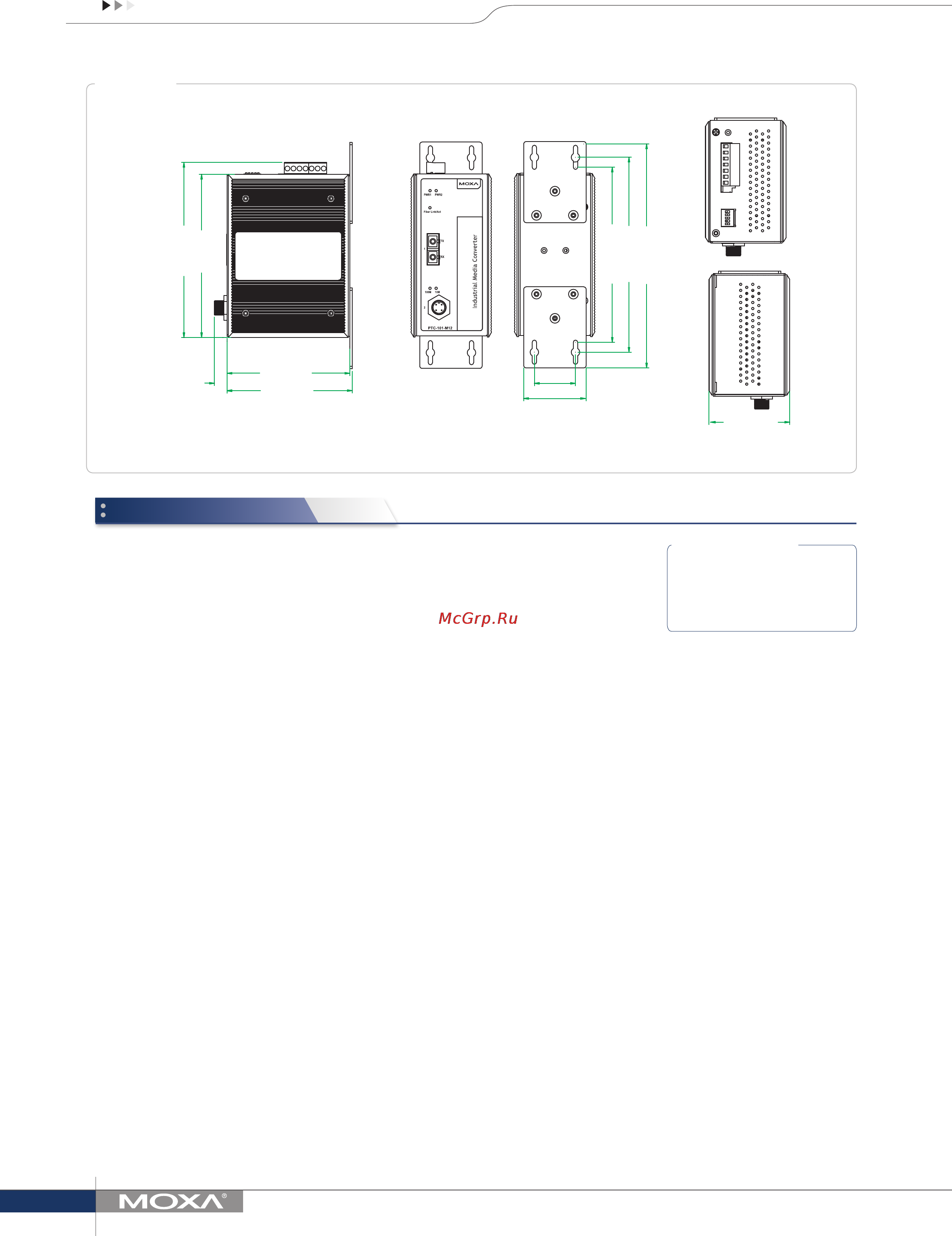 Moxa PTC-101-M-LC-HV [3/3] Ordering information
