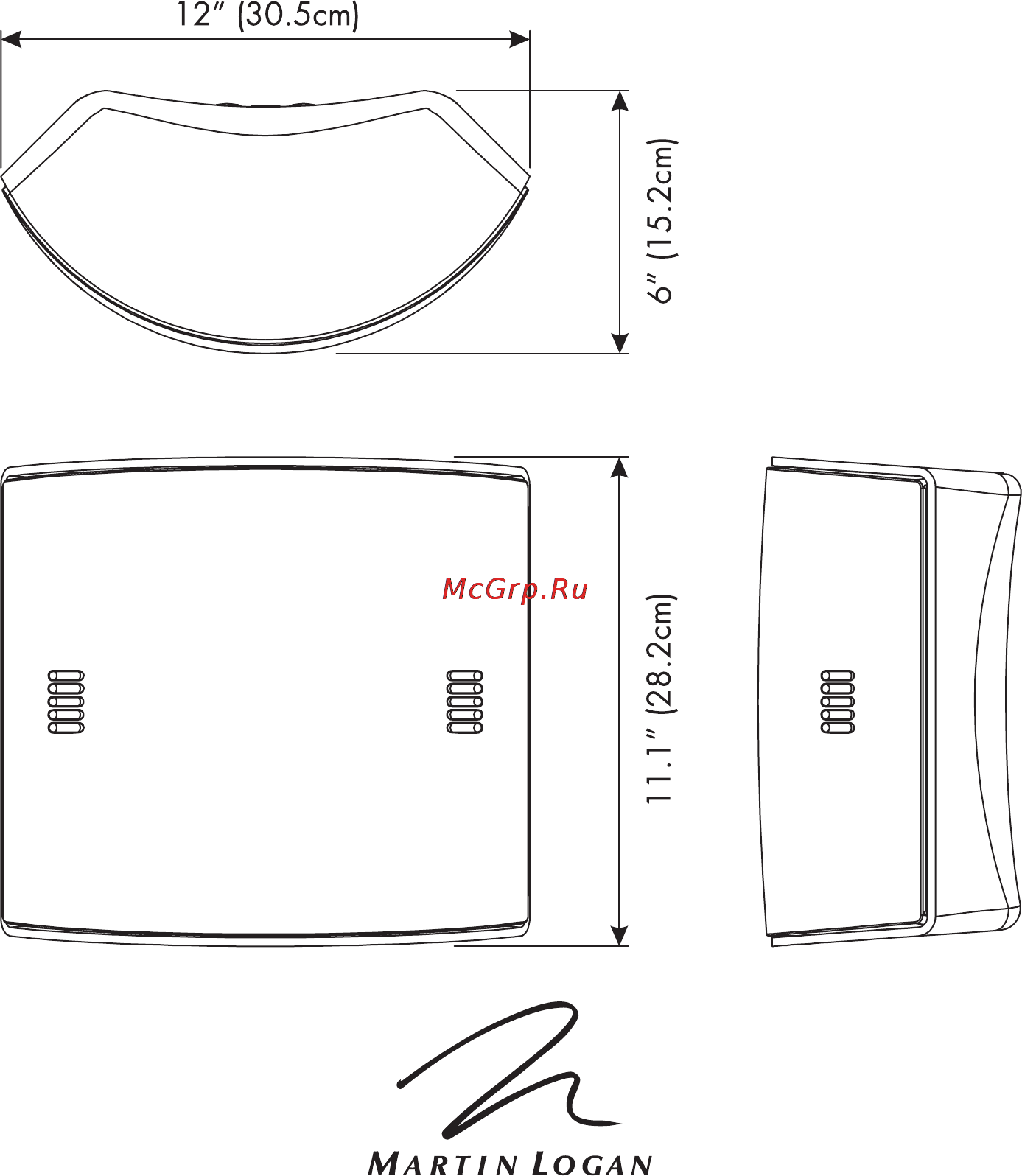 MartinLogan Motion FX [10/20] Imensiona