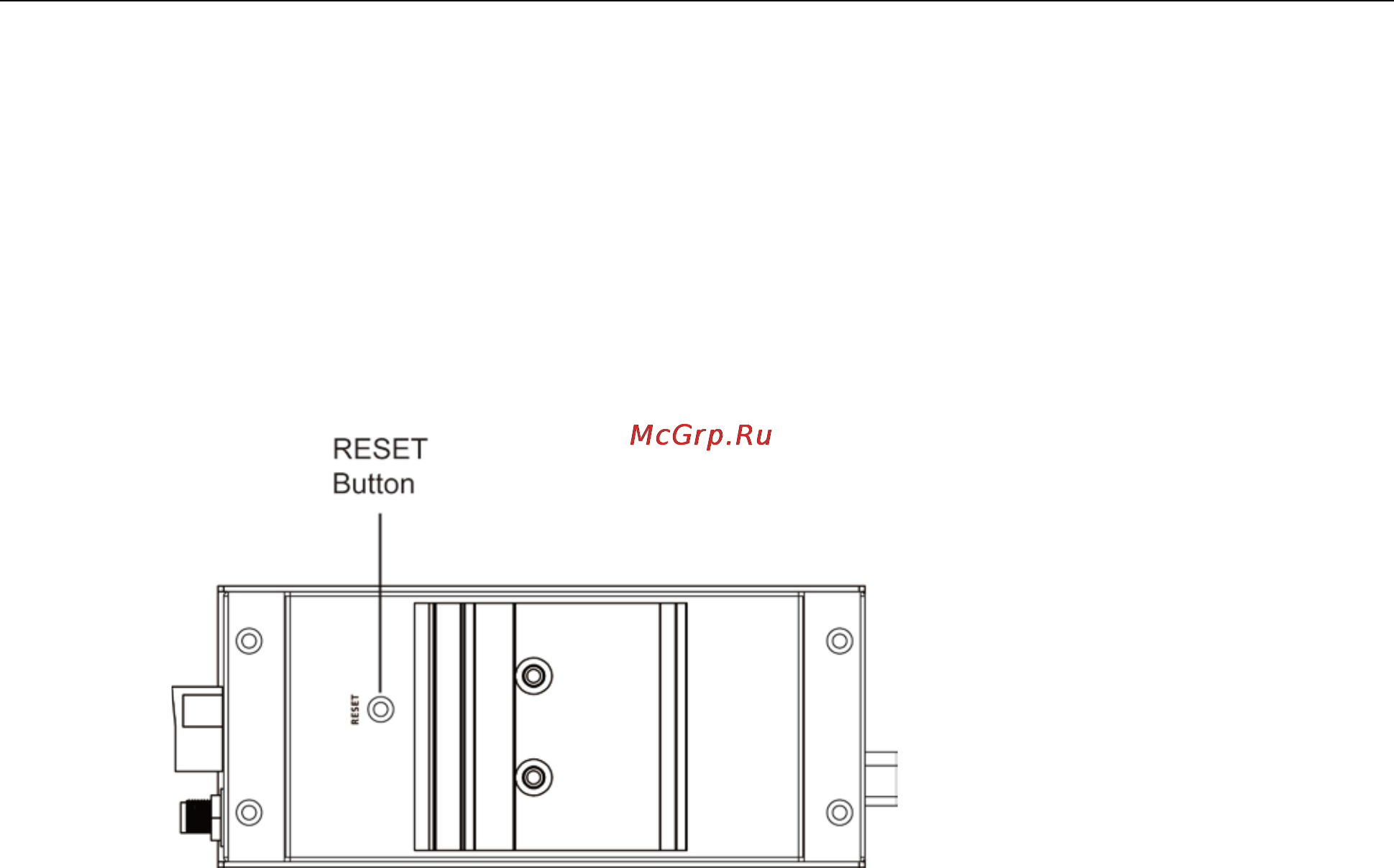 Moxa AWK-1121-EU [10/97] Reset button