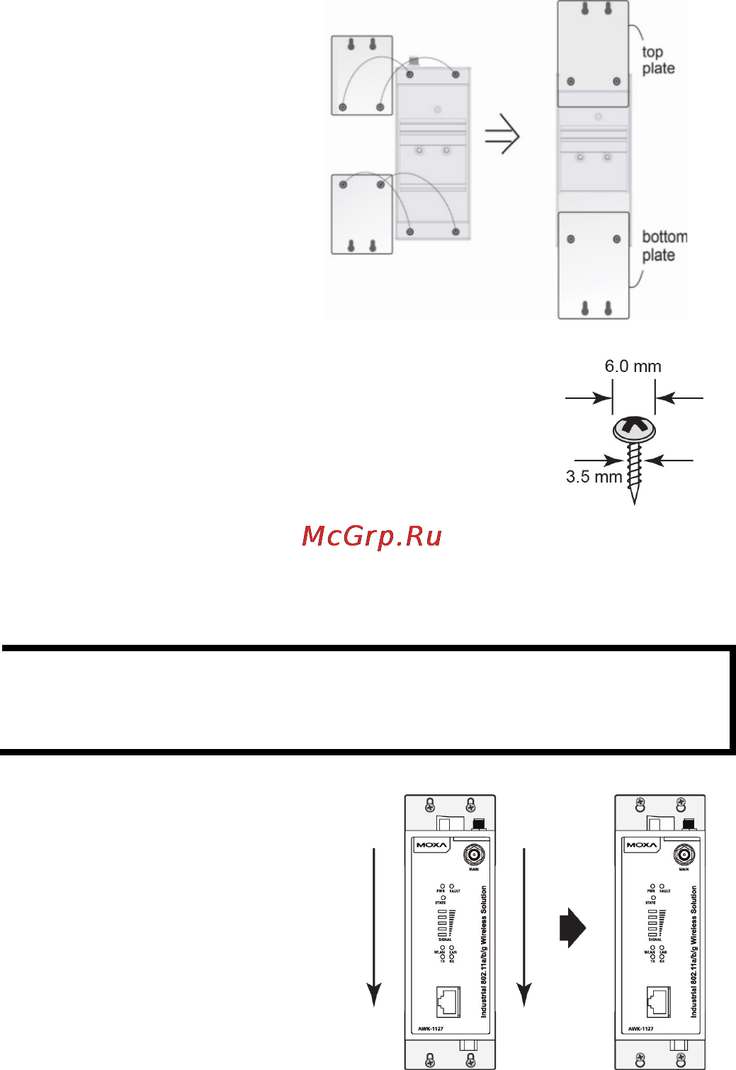 Moxa AWK-1127-PoE-T [5/13] Wall mounting optional