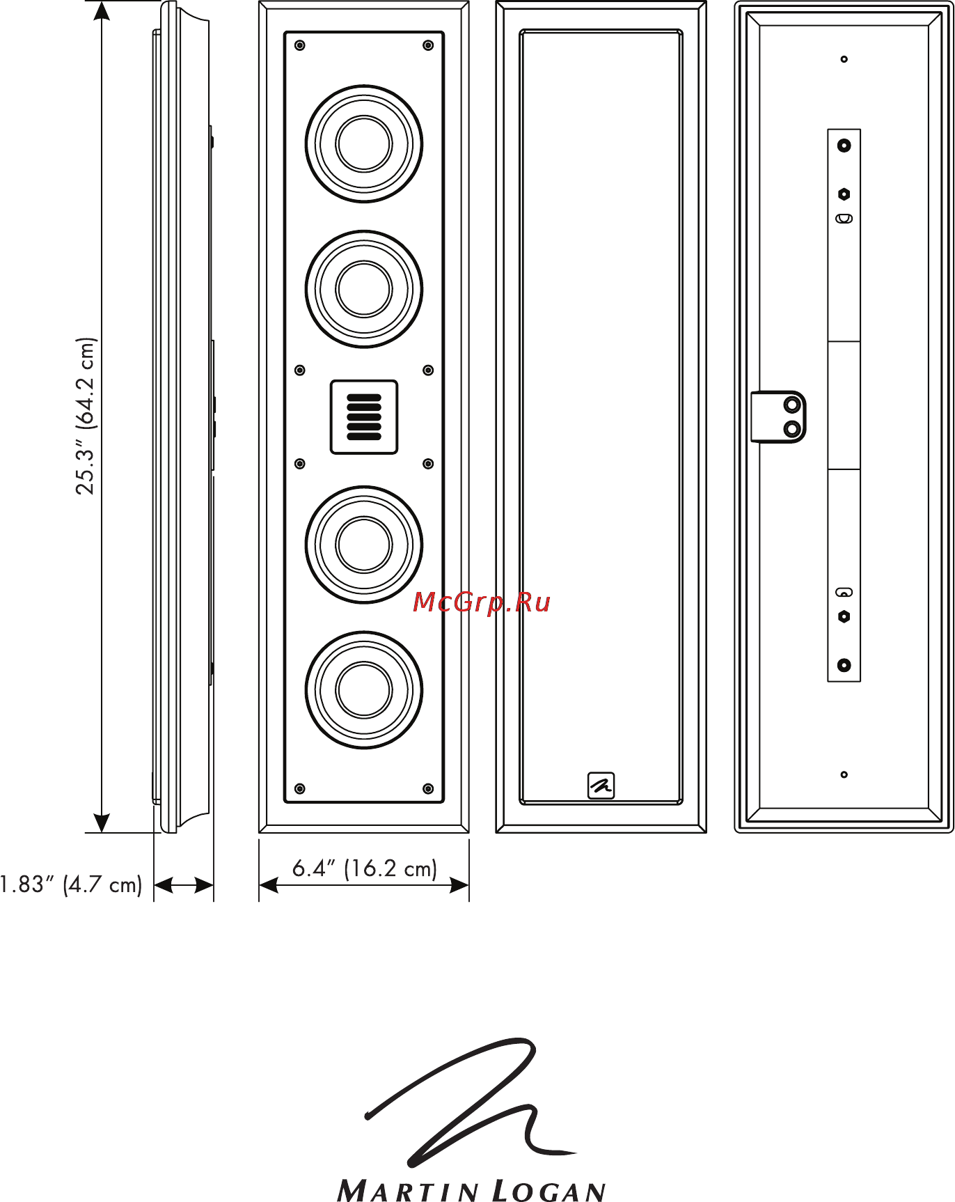 MartinLogan Motion SLM [10/20] Imensiona