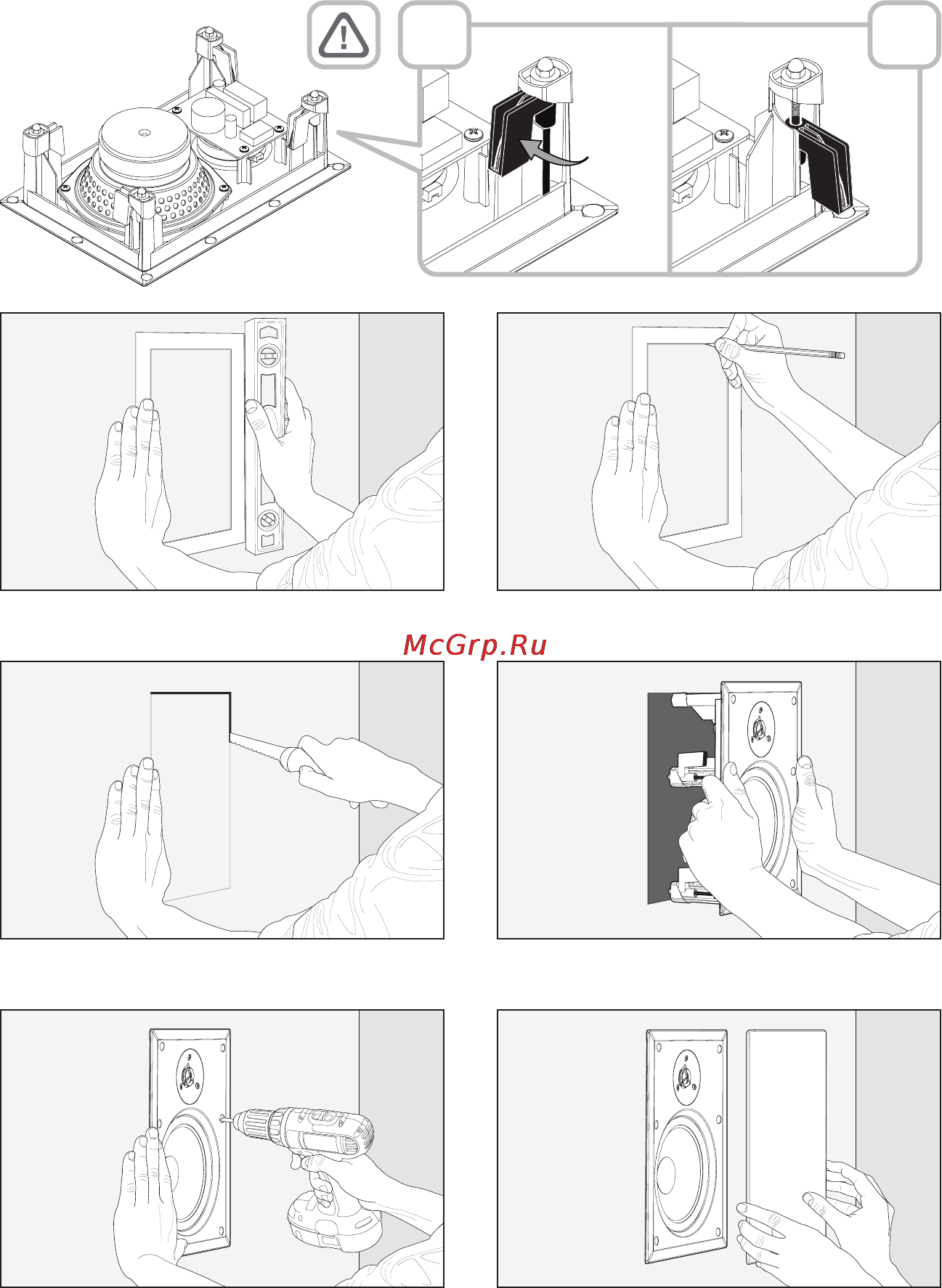 MartinLogan ML-60i [31/40] Montage encastré au mur illustration
