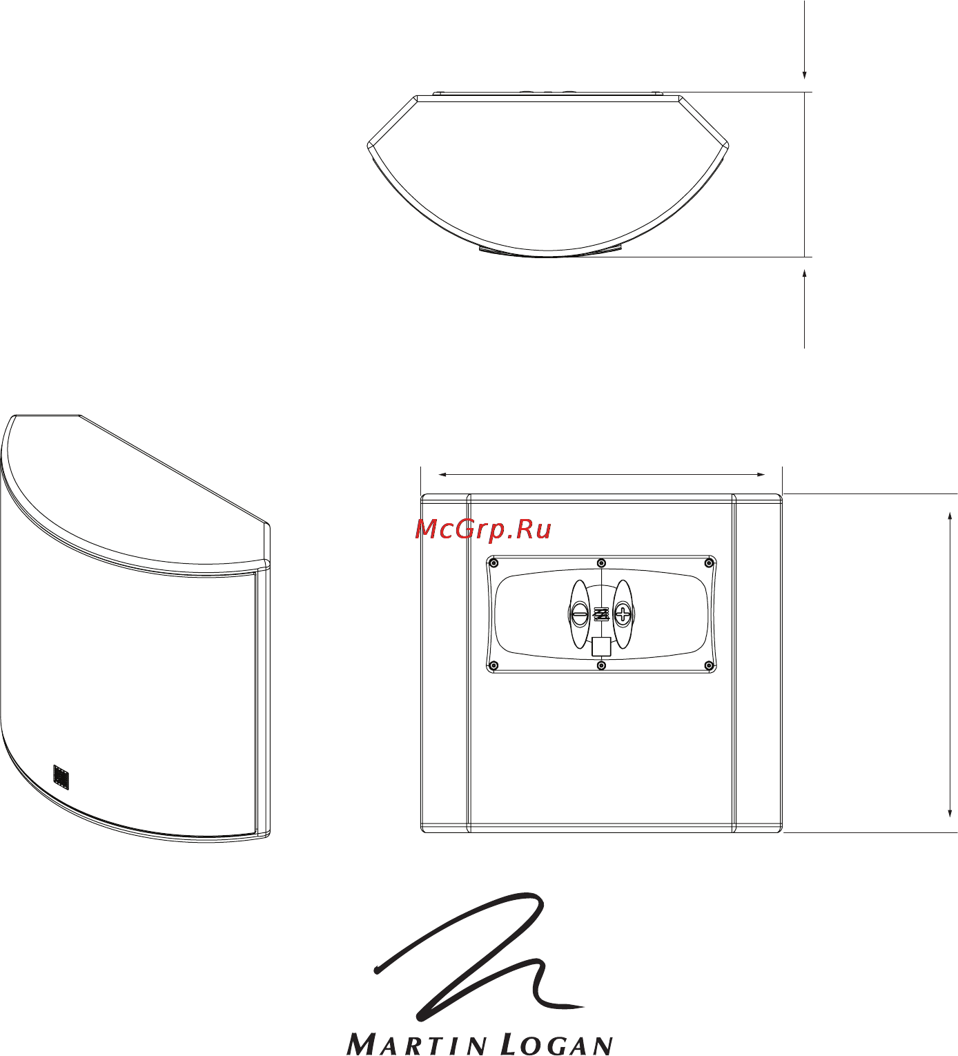 MartinLogan ElectroMotion FX2 [10/20] Imensiona