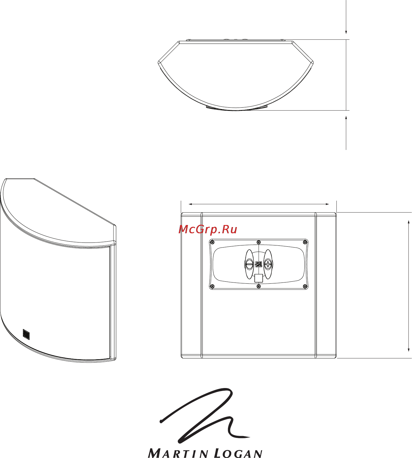 MartinLogan ElectroMotion FX2 [20/20] Imensionnels