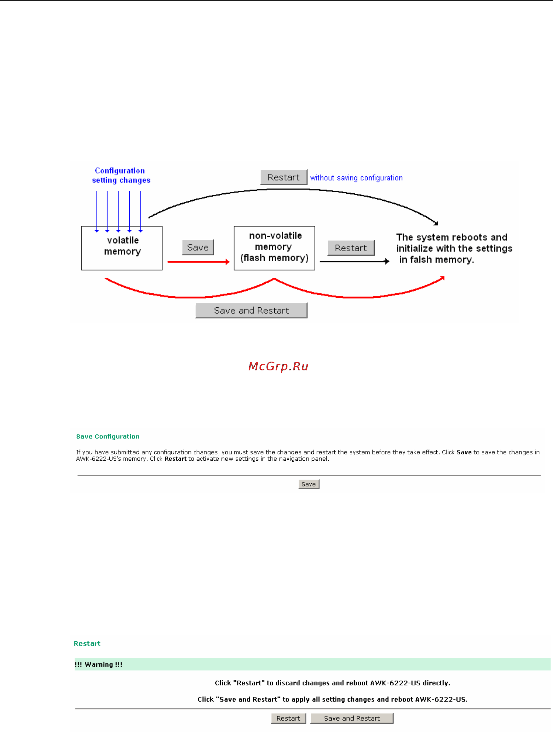 Moxa AWK-6222-EU-T [73/101] Save configuration