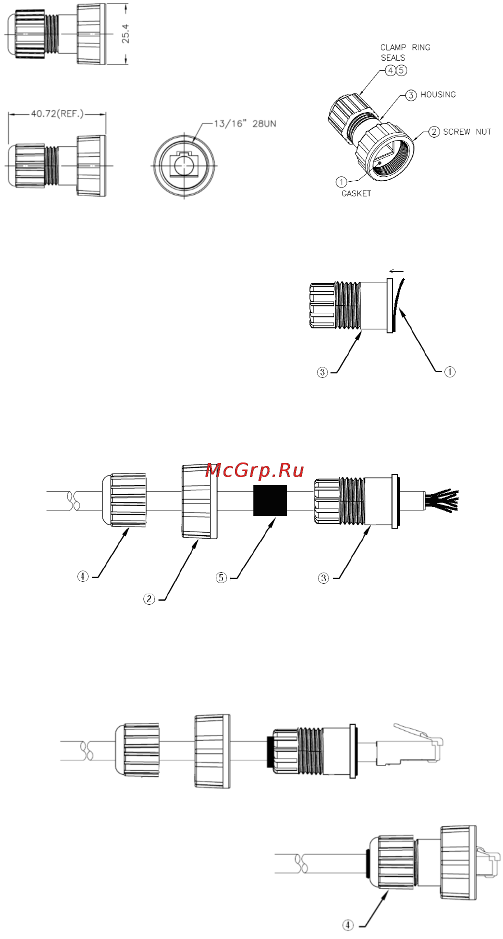 Moxa AWK-6222-EU-T [11/15] Waterproof rj45 plug optional