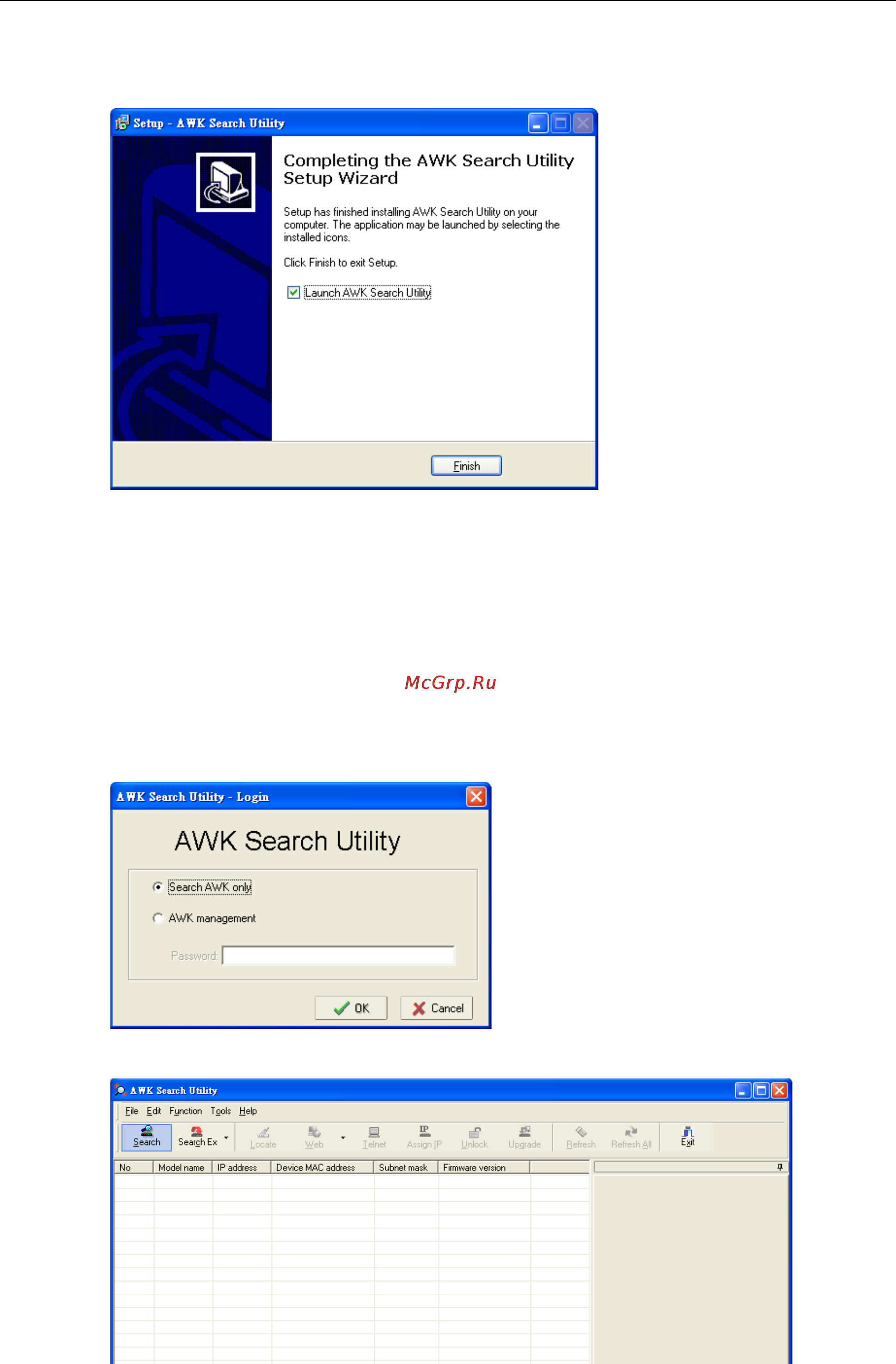 Moxa WAC-1001 [41/56] Configuring awk search utility
