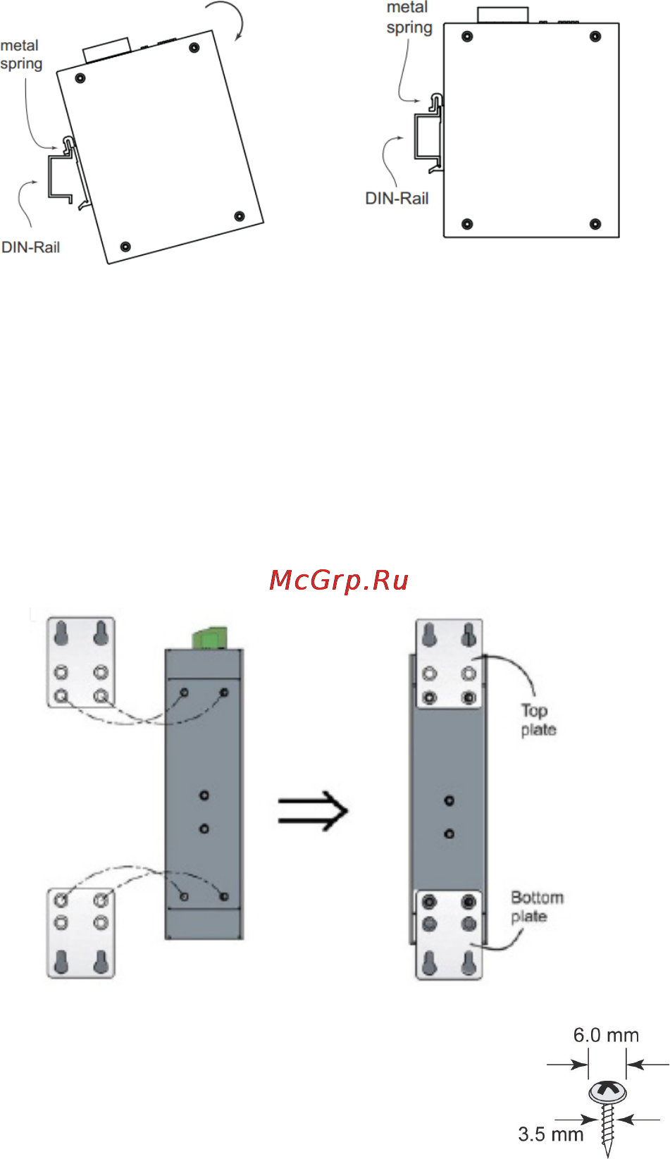 Moxa IEX-402-VDSL2 [5/13] Din rail mounting