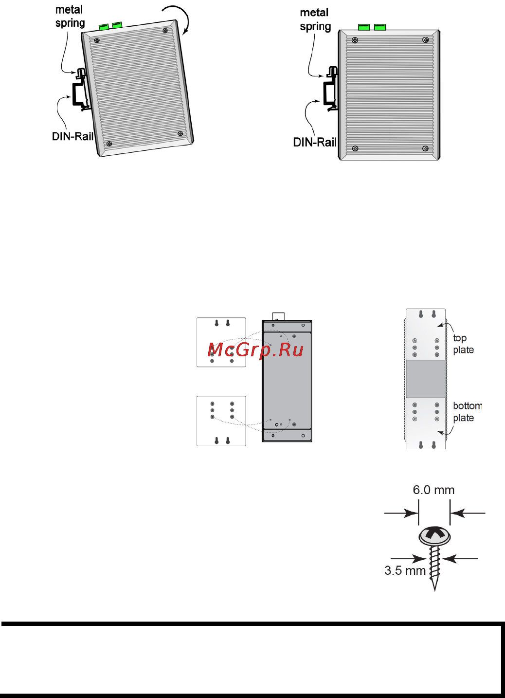 Moxa OBU-102-SS-LC [7/12] Din rail mounting