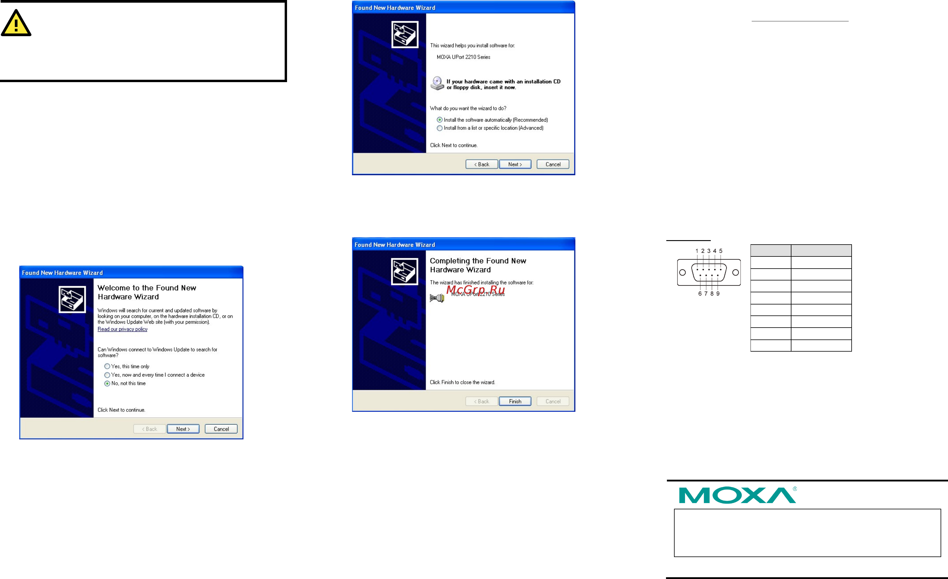 Moxa UPort 2410 [2/2] Installing the uport 2000 series hardware