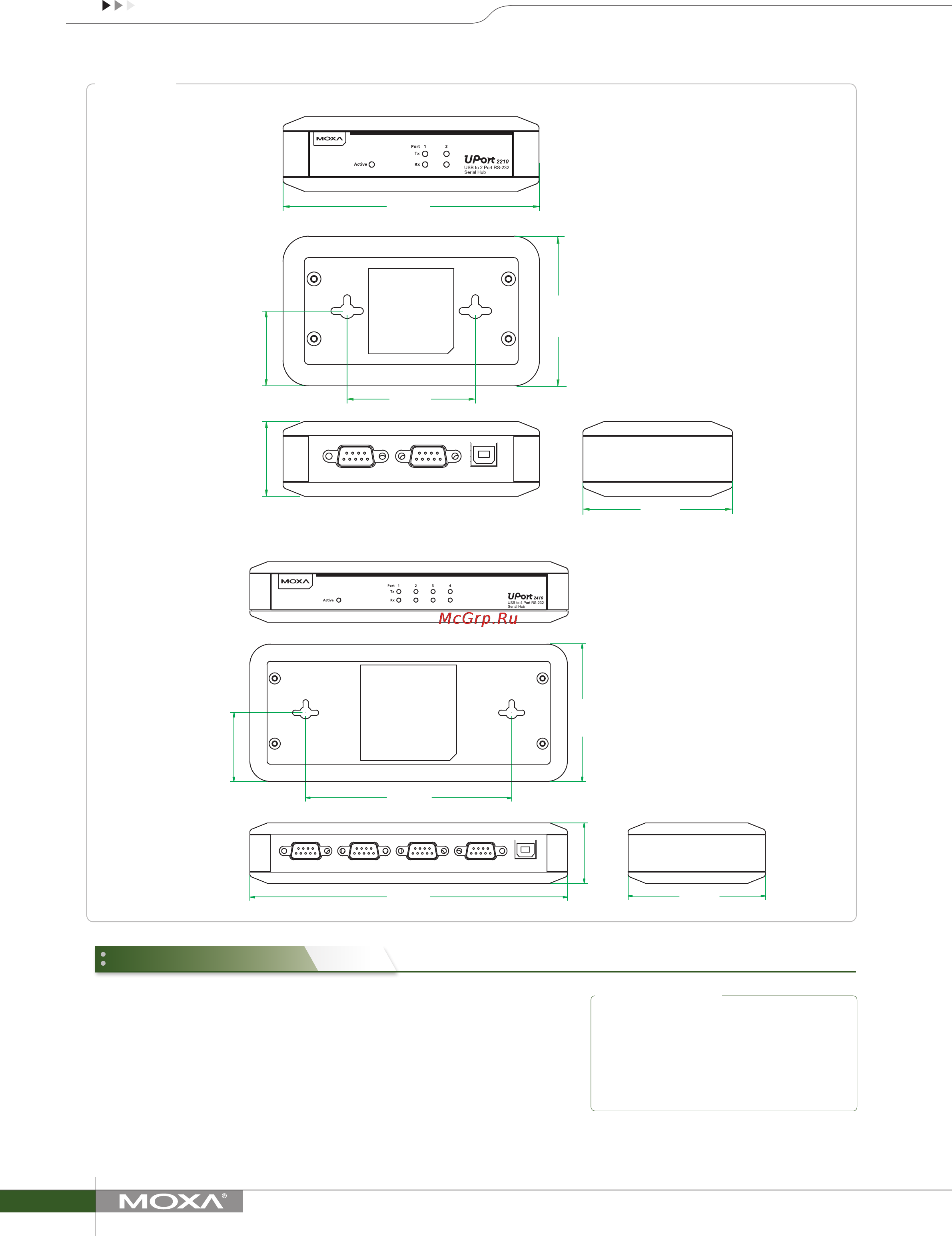 Moxa UPort 2210 [2/2] Ordering information