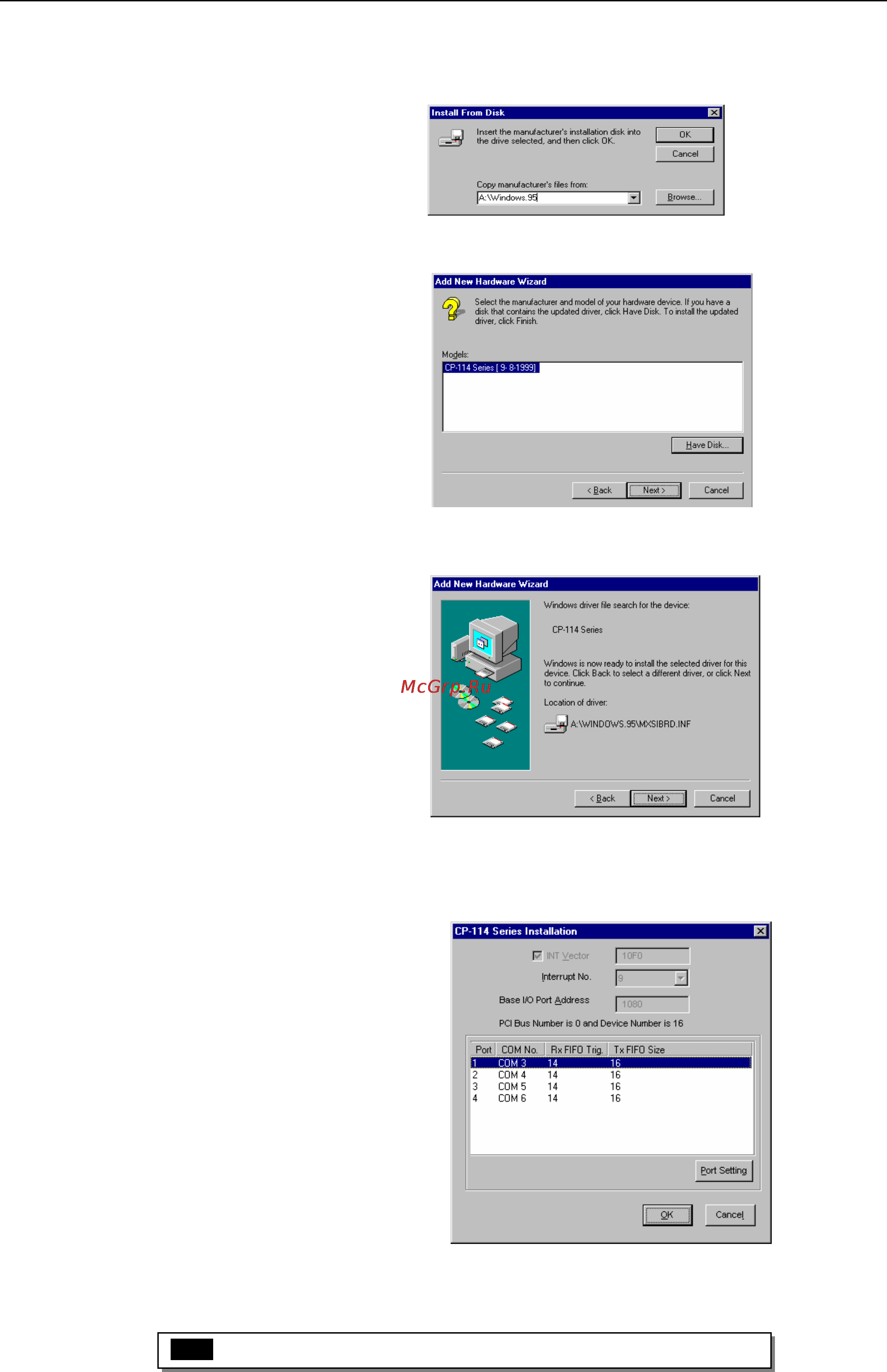Moxa CP-114-DB9M [18/47] Port configuration stage