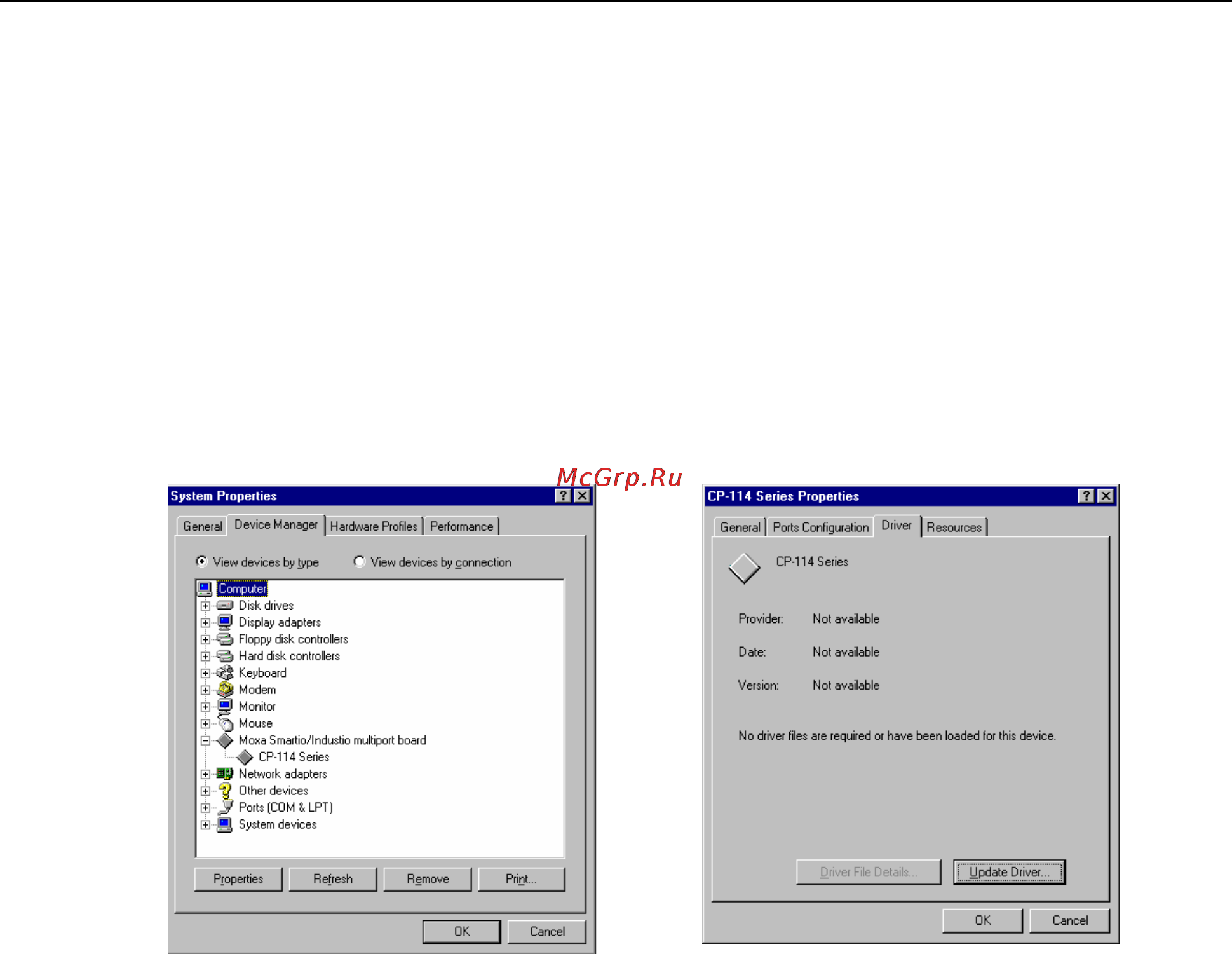 Moxa CP-114-DB9M [22/47] Updating driver