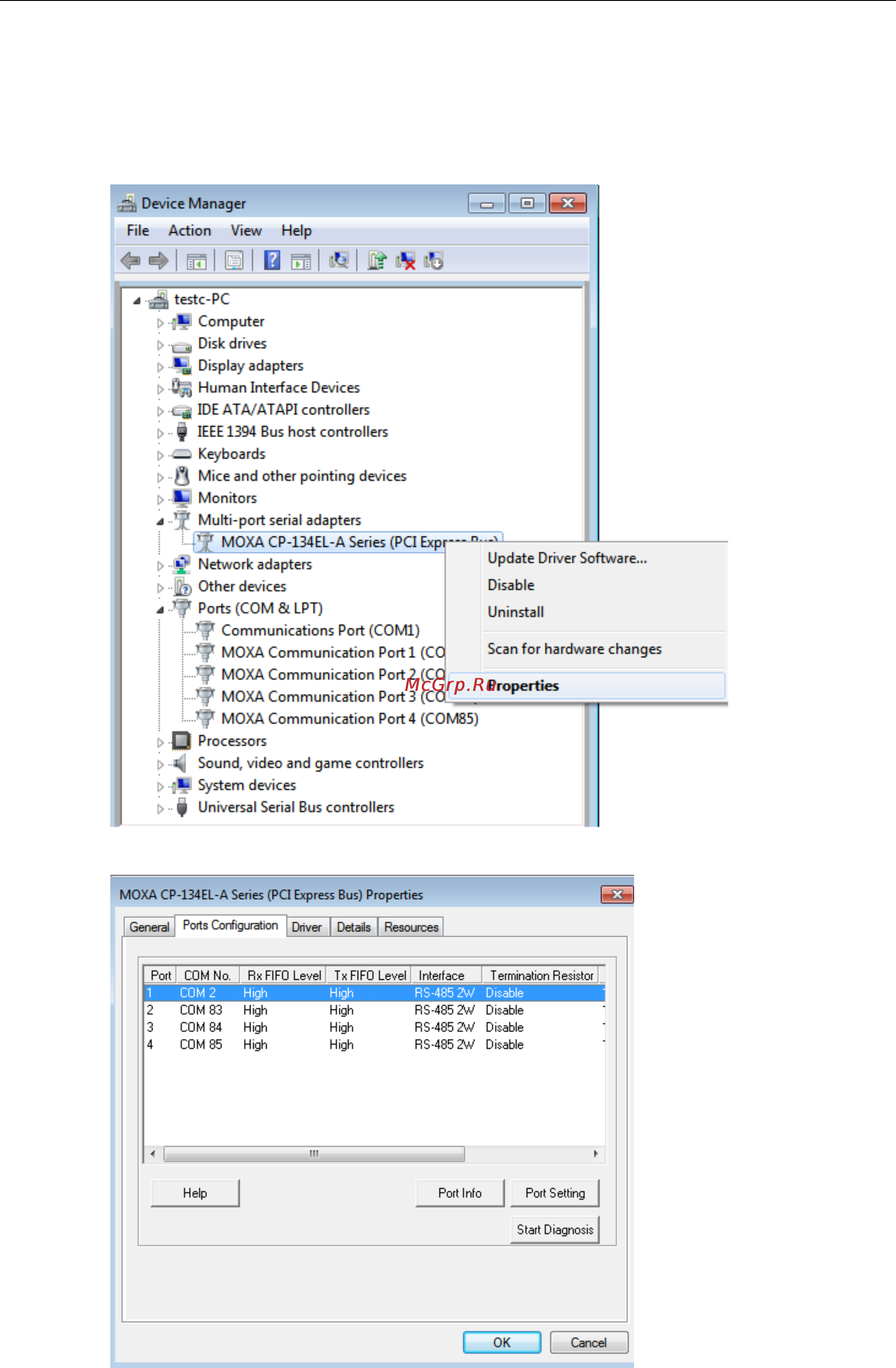 Moxa CP-104EL-A-DB9M [72/111] Windows users