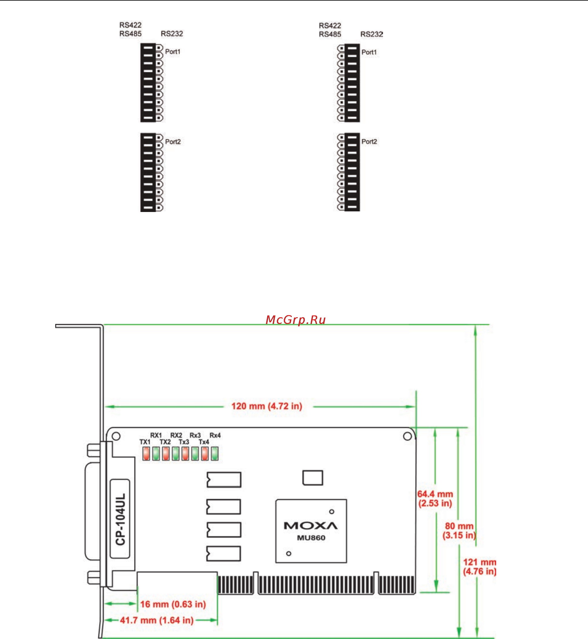 Moxa CP-112UL-T [19/131] Cp 104ul