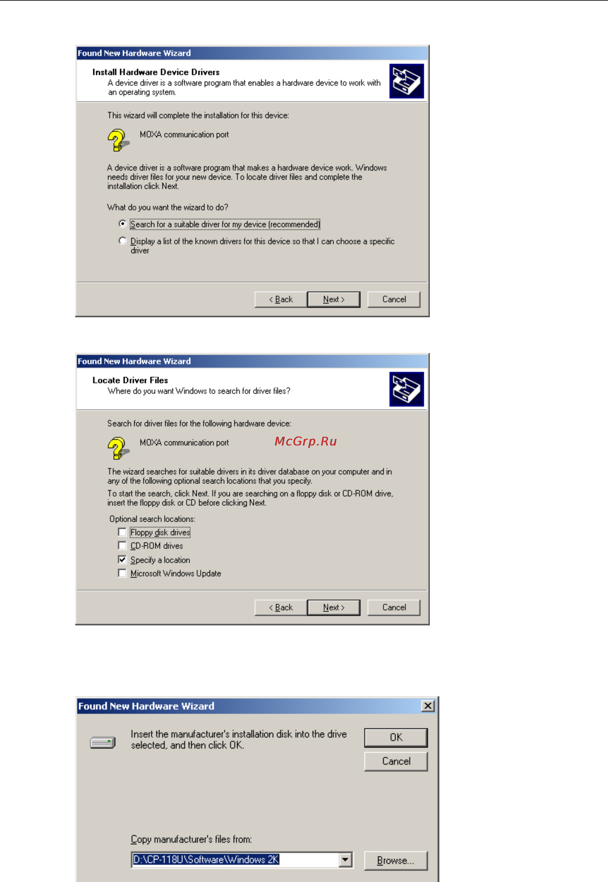 Moxa CP-112UL-DB9M [64/131] Universal pci board software installation