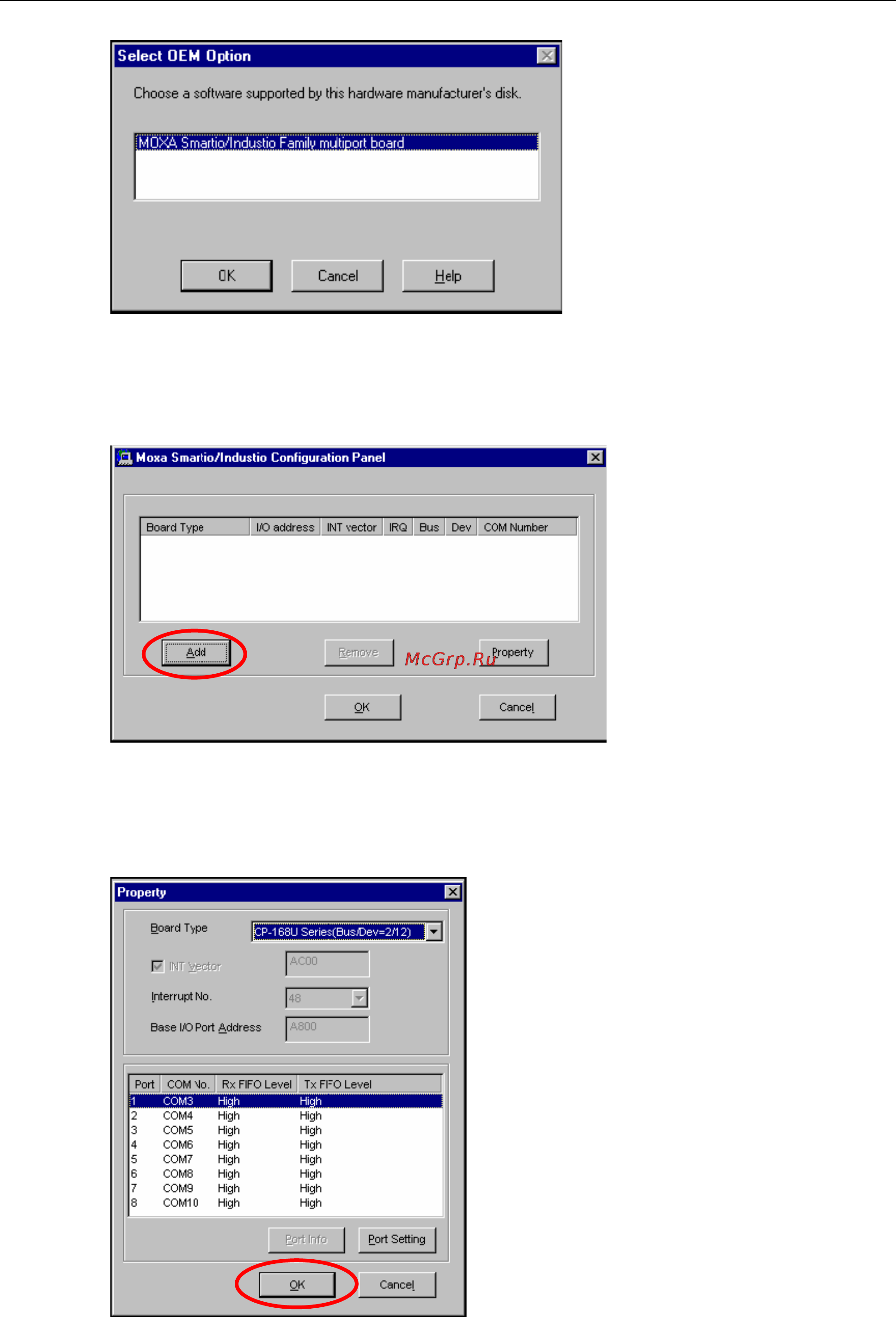 Moxa CP-102U-T [72/131] Universal pci board software installation