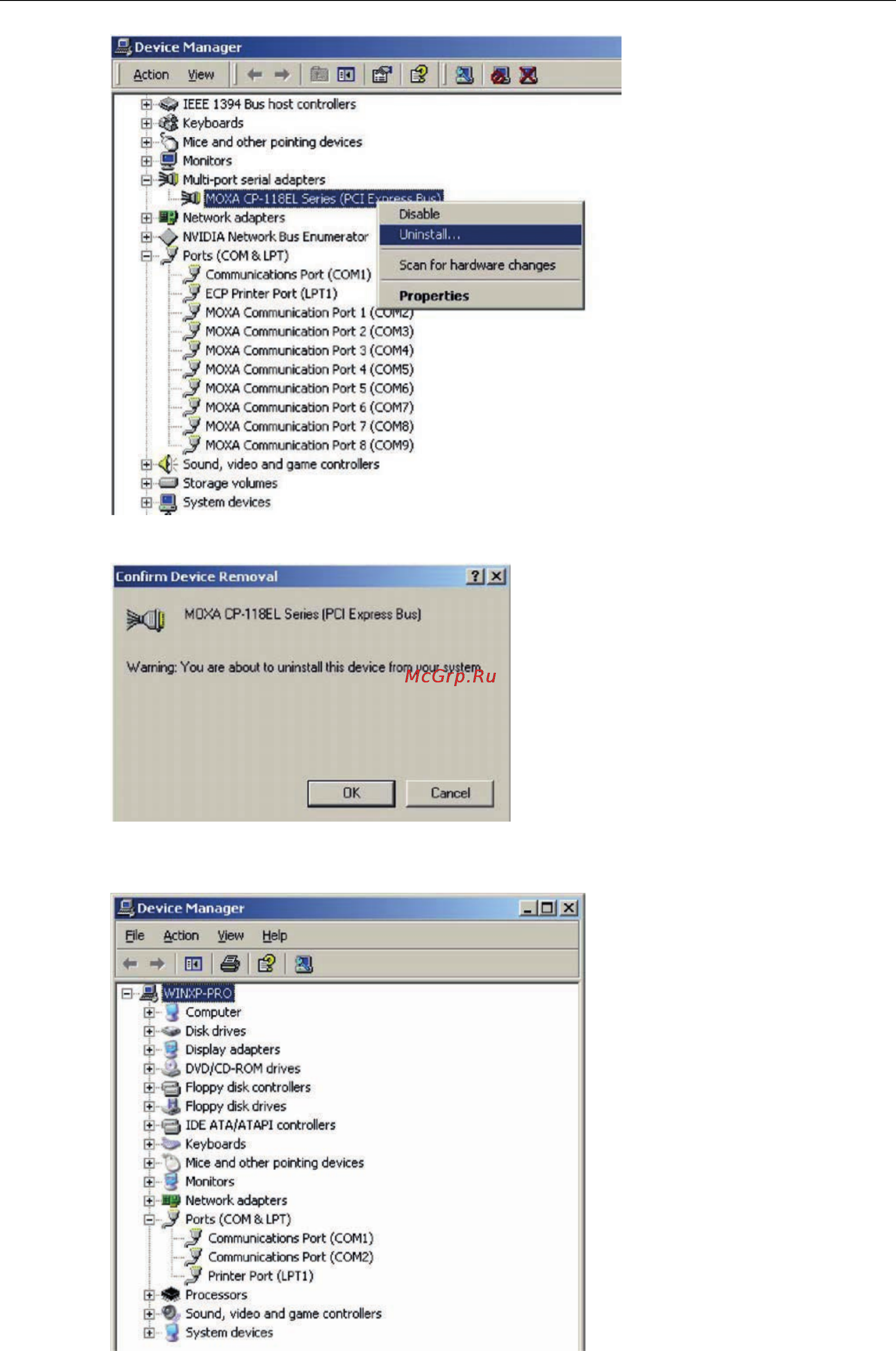 Moxa CP-132UL-I-DB9M [62/95] Pci express boards software installation
